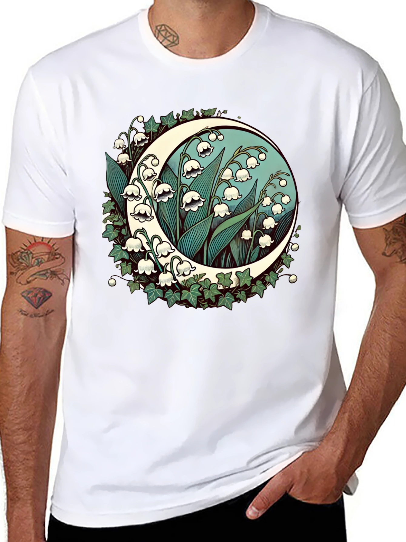 Lily of the Valley Moon Graphic Tee