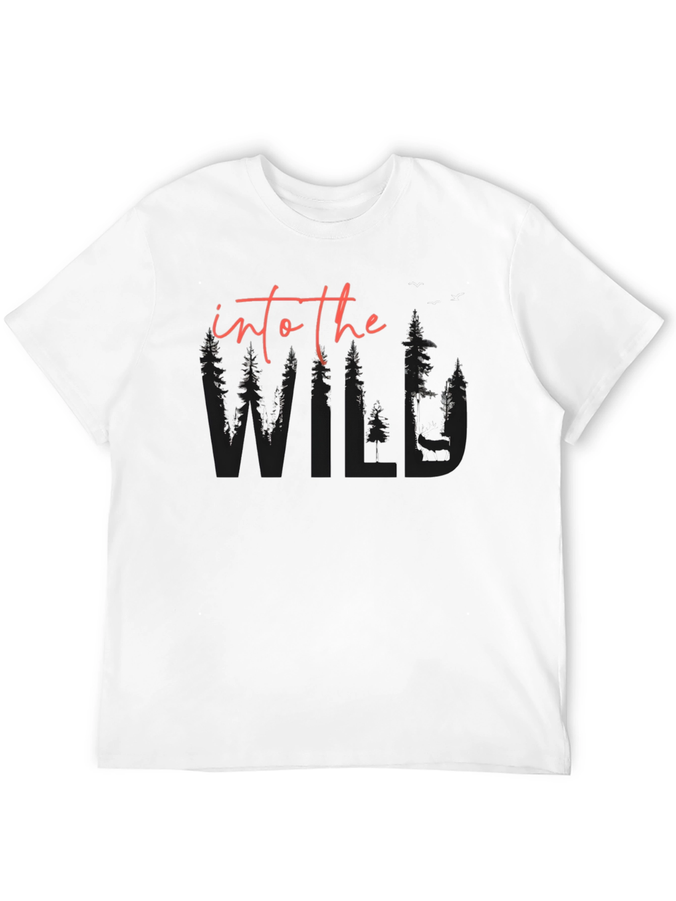 Into The Wild Graphic Tee - Black Unisex T-Shirt