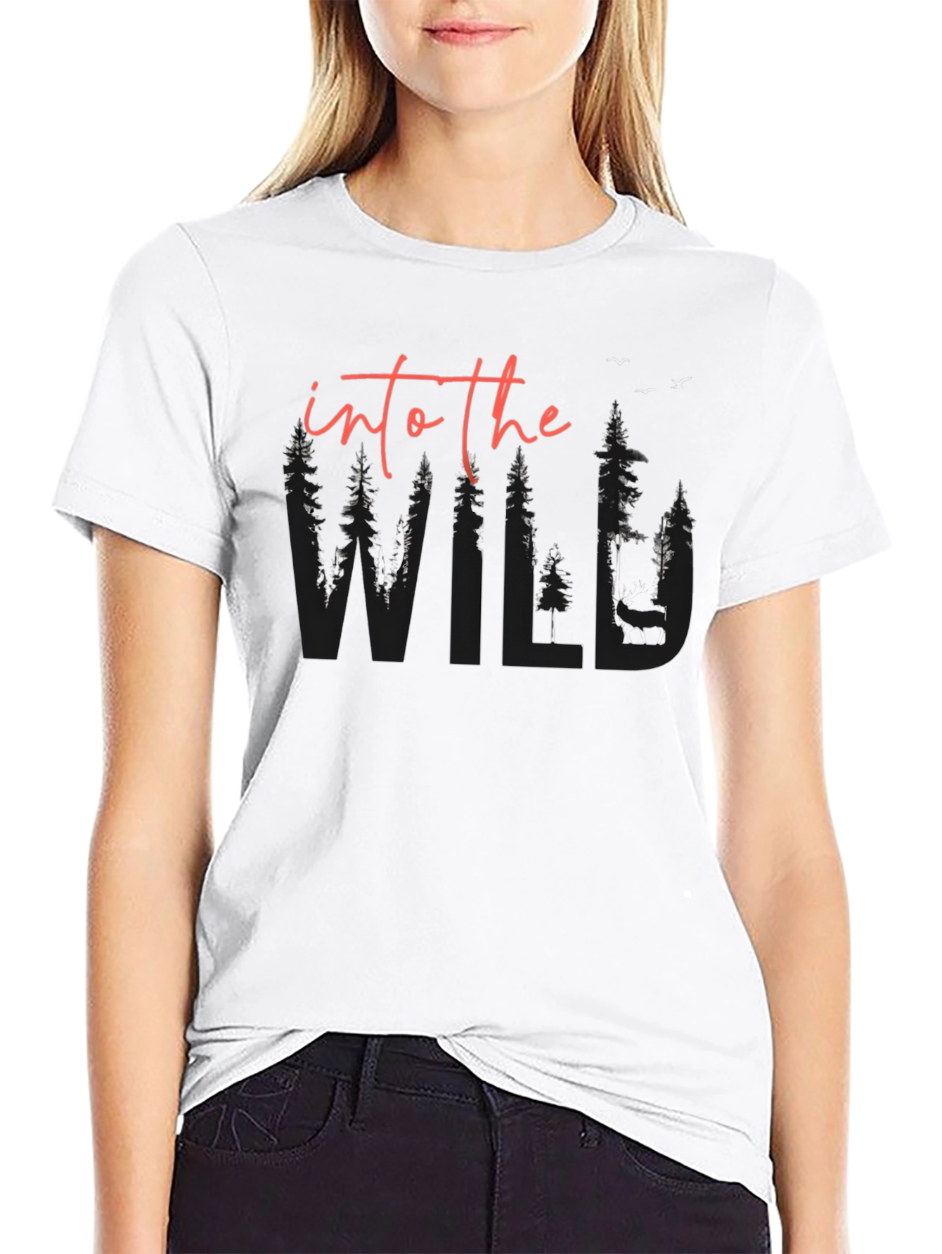 Into The Wild Graphic Tee - Black Unisex T-Shirt