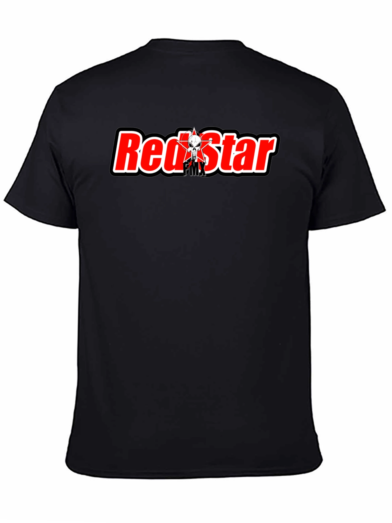 Red Star Graphic Tee - Stylish Mens Black T-Shirt