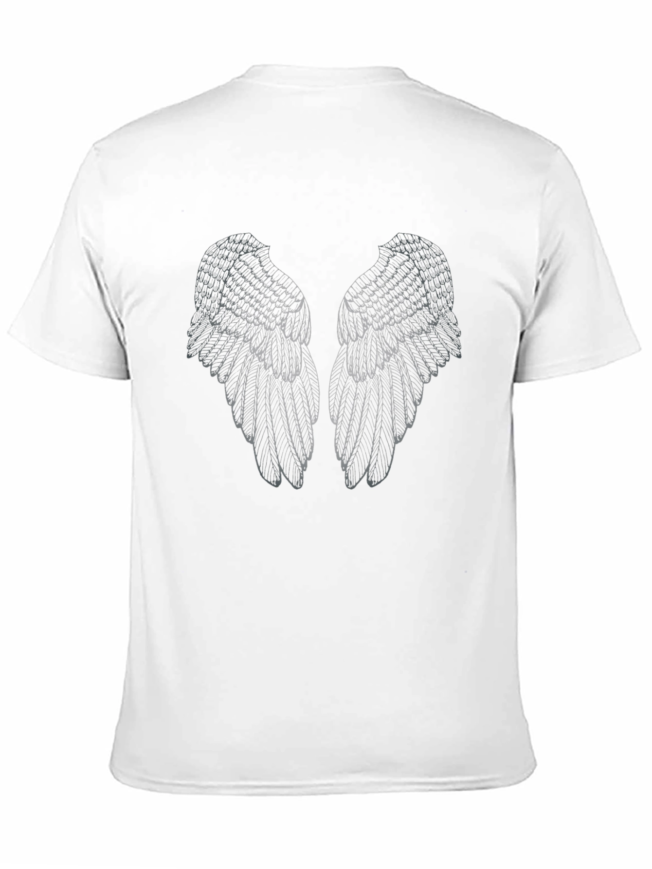 Angel Wings Graphic Black T-Shirt
