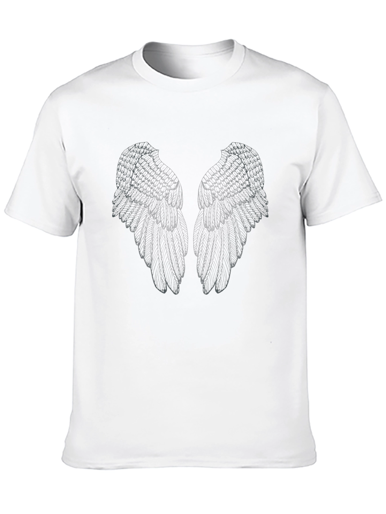 Angel Wings Graphic Black T-Shirt