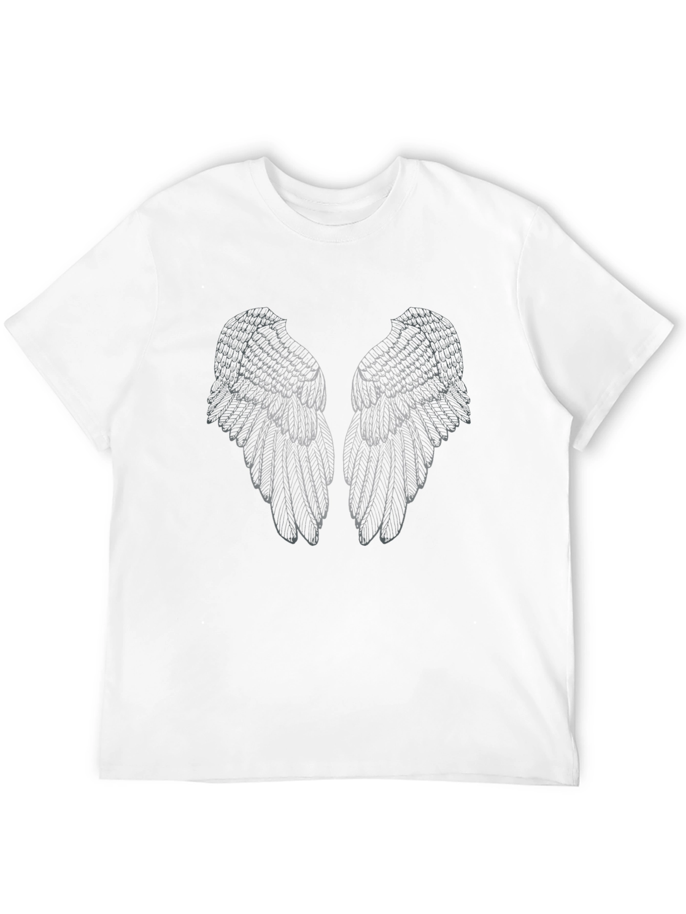 Angel Wings Graphic Black T-Shirt