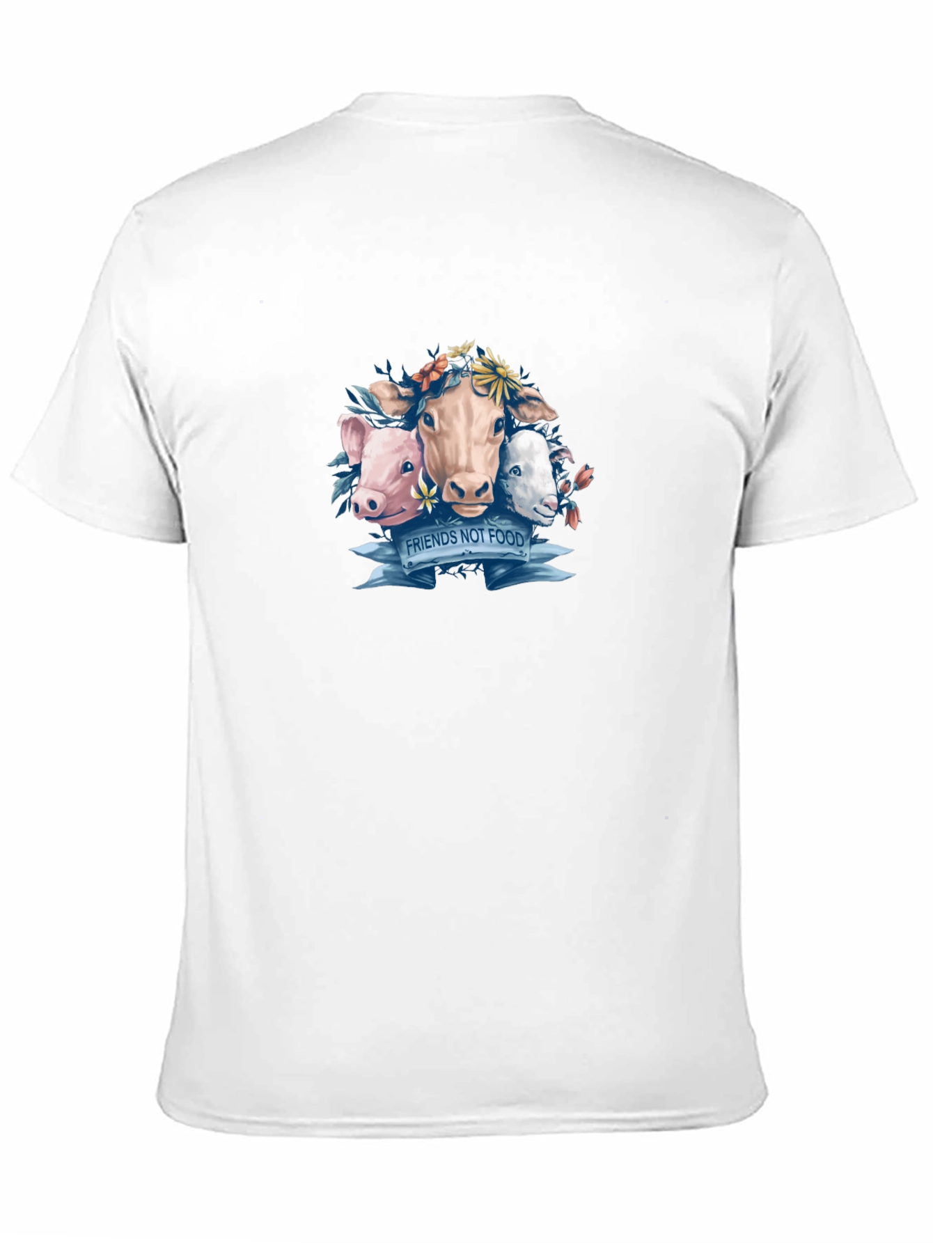 Vegan Friends Not Food Graphic T-Shirt
