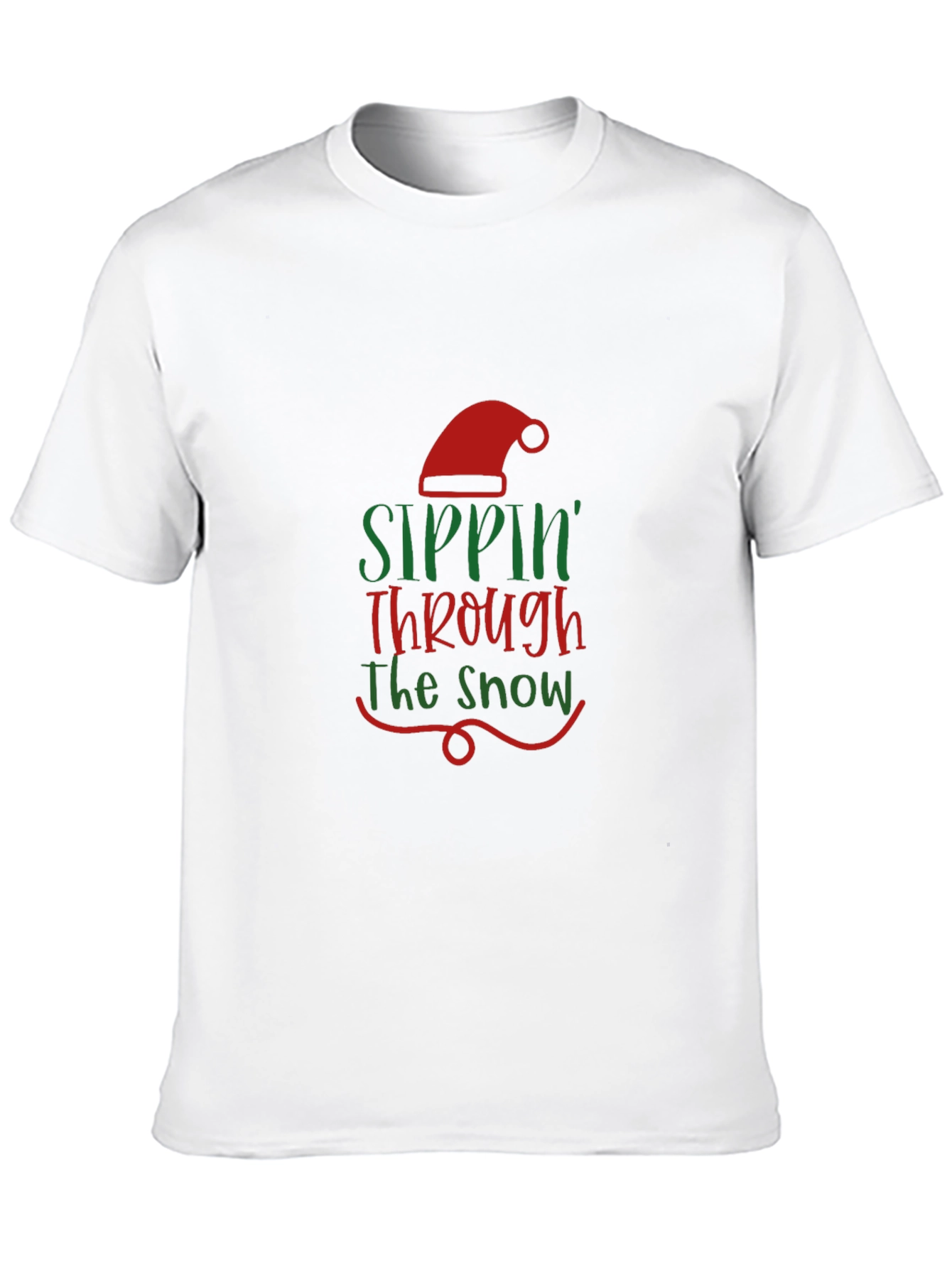 Sippin Through the Snow Holiday T-Shirt