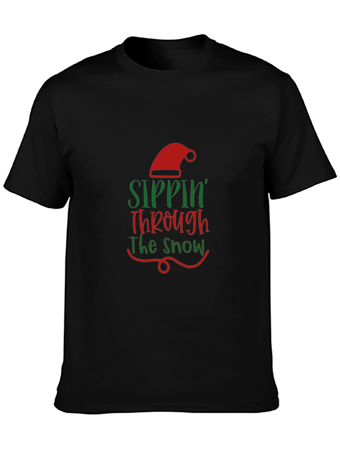 Sippin Through the Snow Holiday T-Shirt