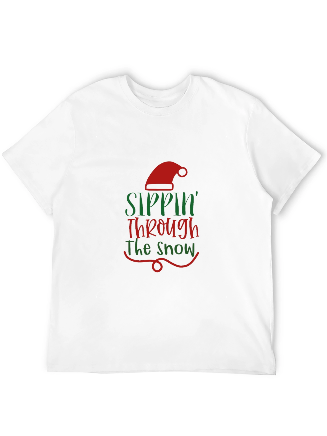 Sippin Through the Snow Holiday T-Shirt