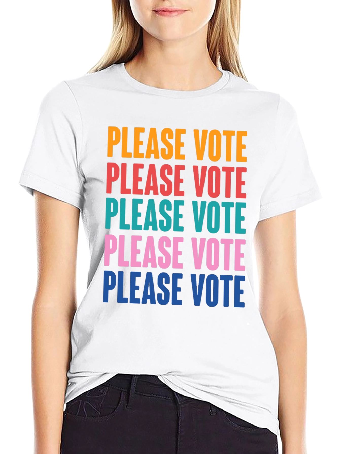 Please Vote Graphic Tee - Political Awareness