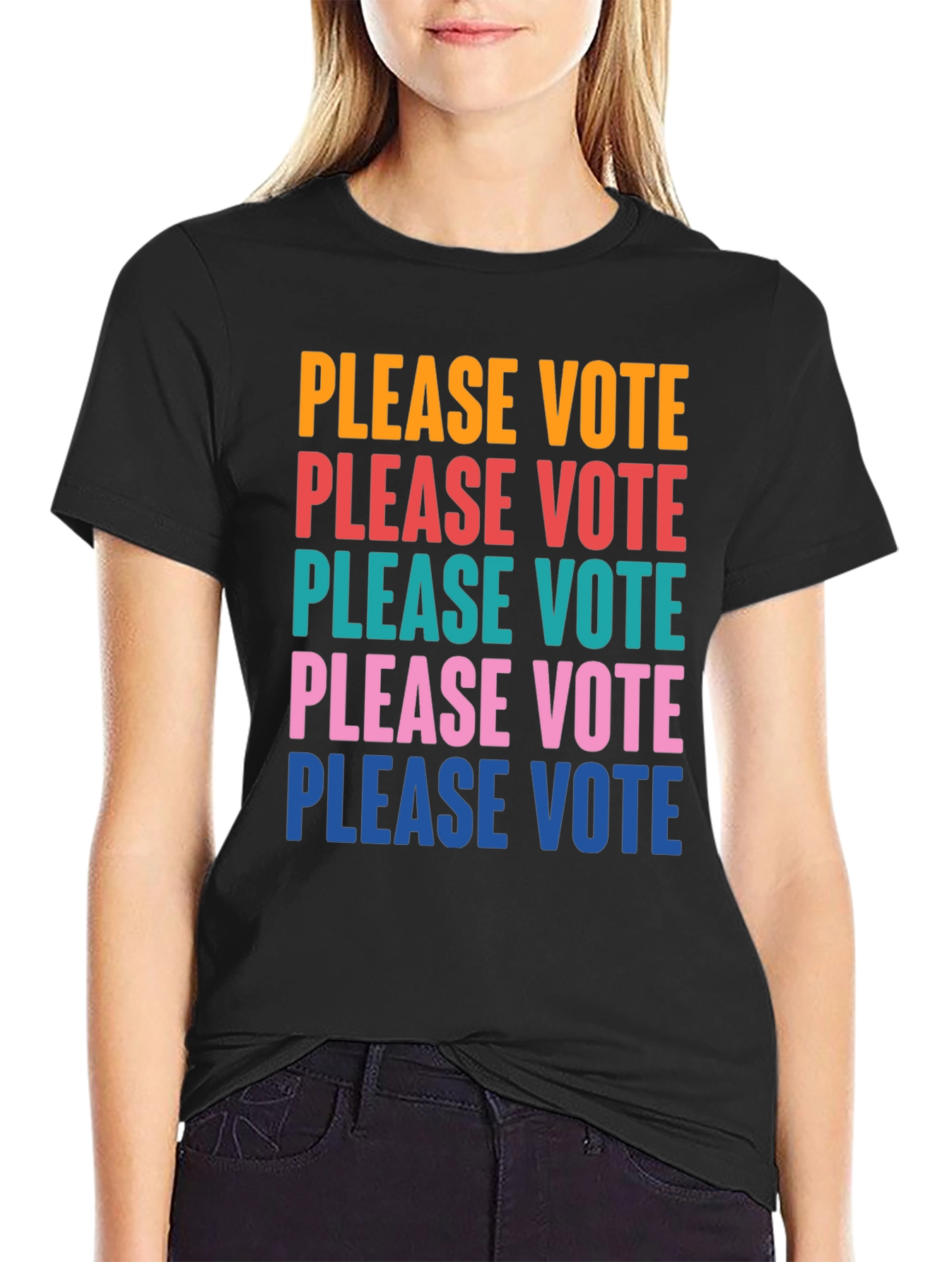 Please Vote Graphic Tee - Political Awareness