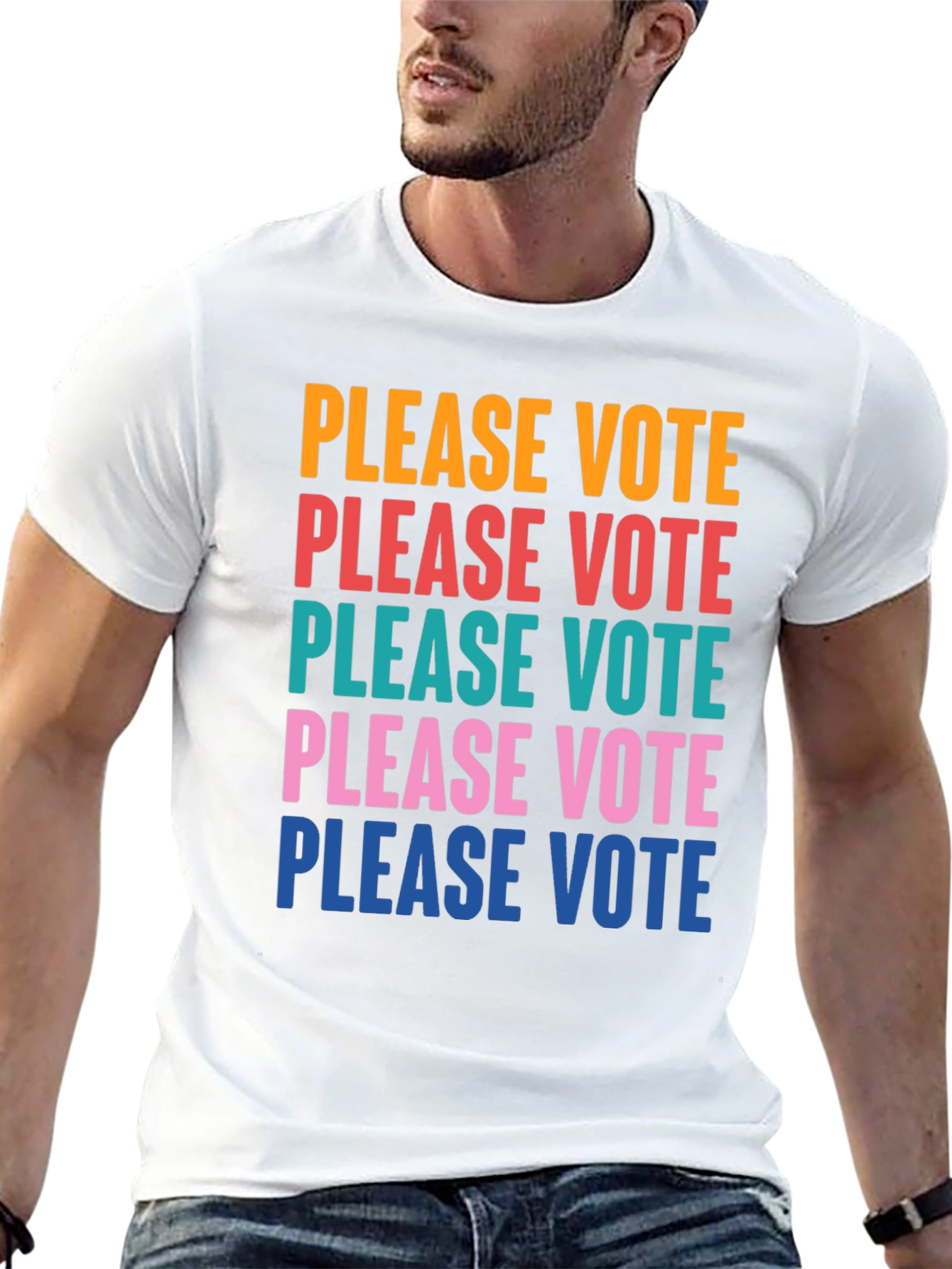 Please Vote Graphic Tee - Political Awareness