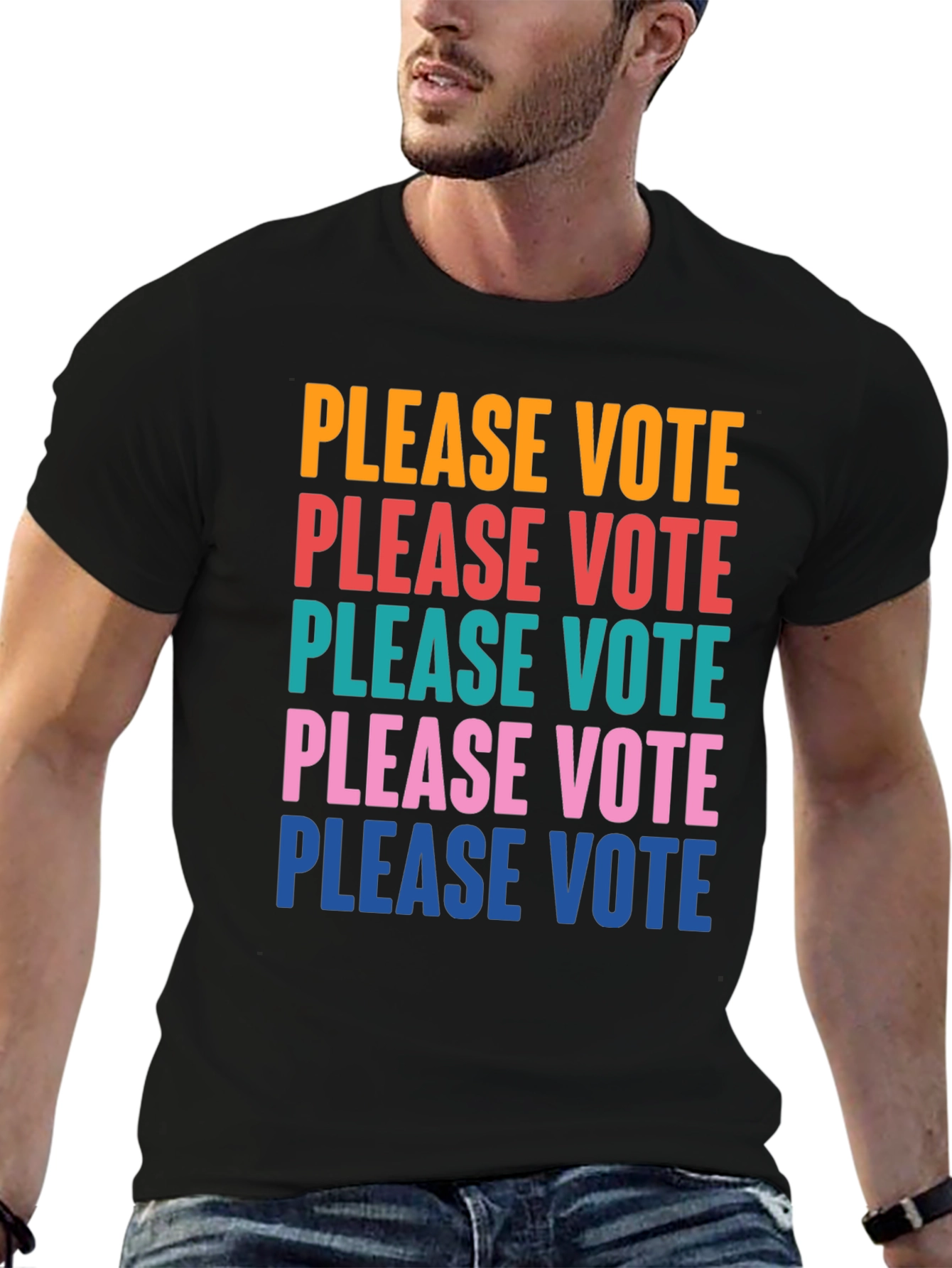 Please Vote Graphic Tee - Political Awareness