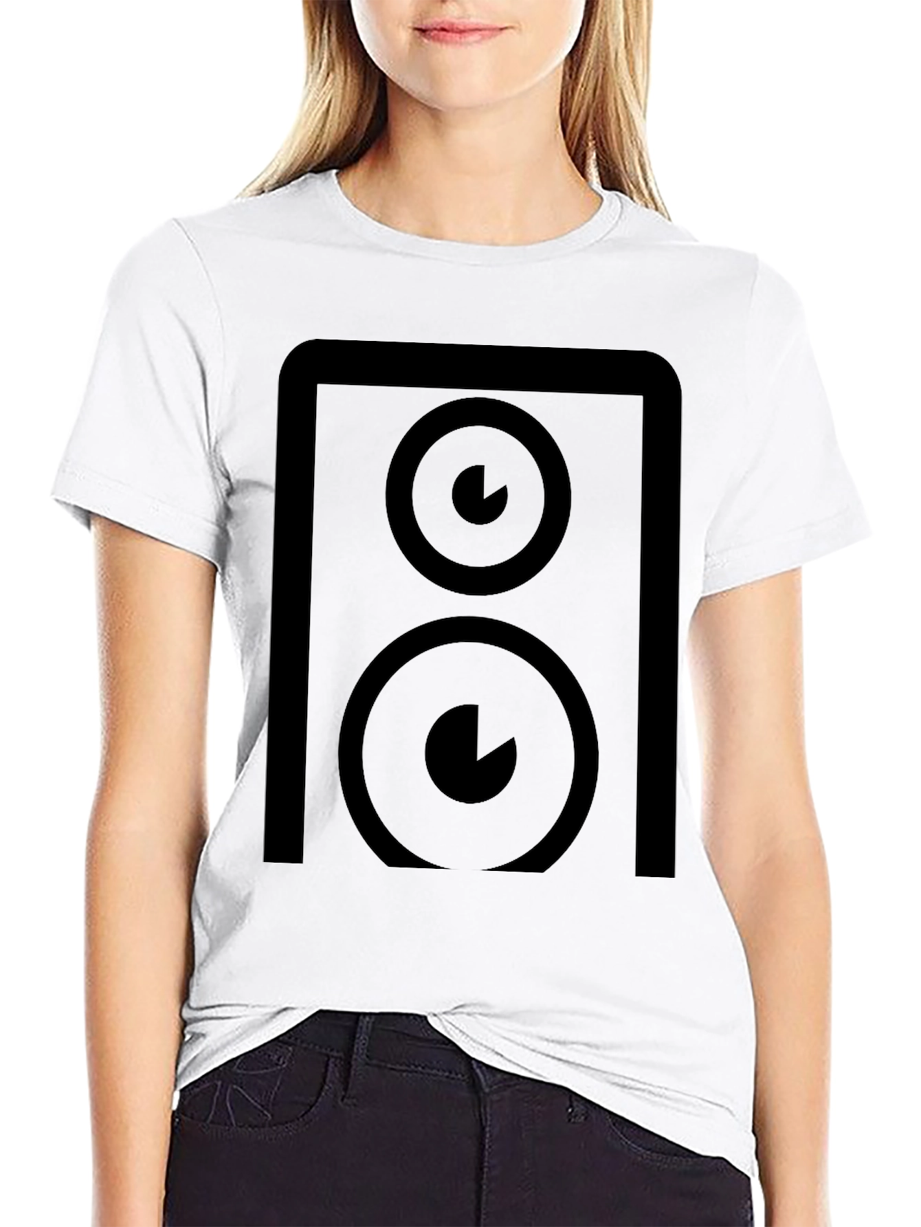 Speaker Graphic Black T-Shirt