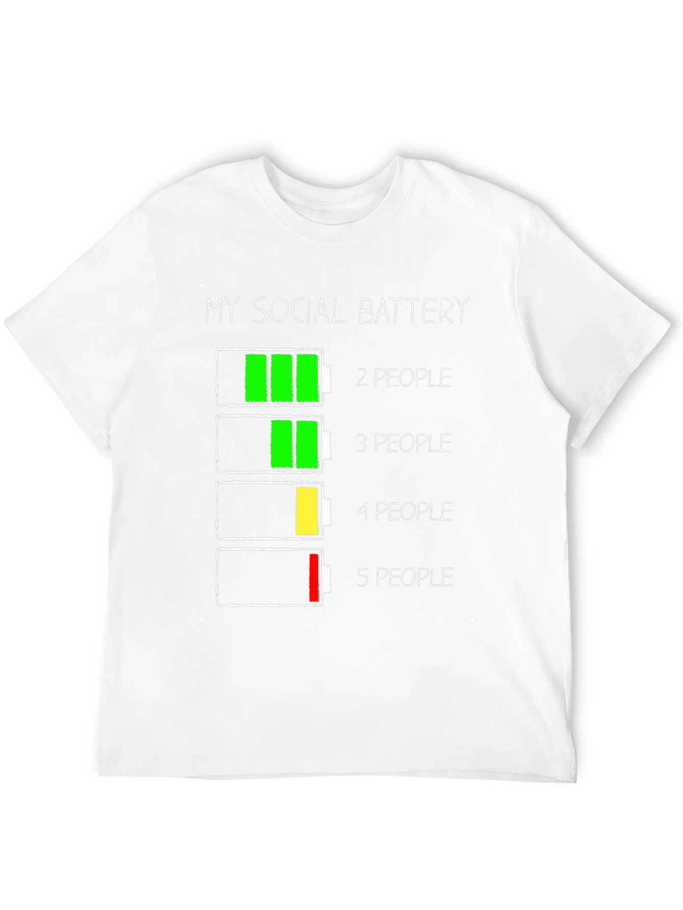 Social Battery T-Shirt - Introvert Humor