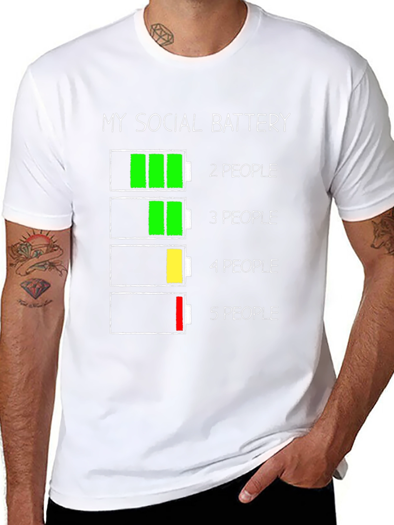 Social Battery T-Shirt - Introvert Humor