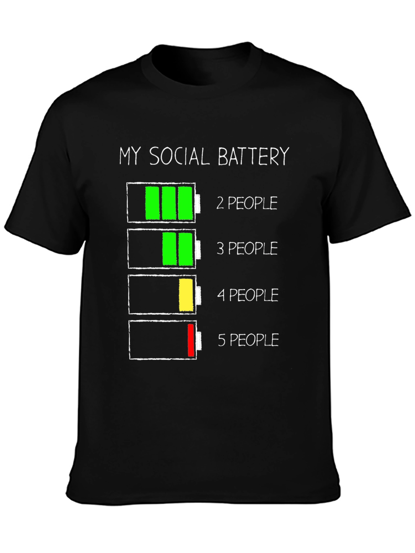 Social Battery T-Shirt - Introvert Humor