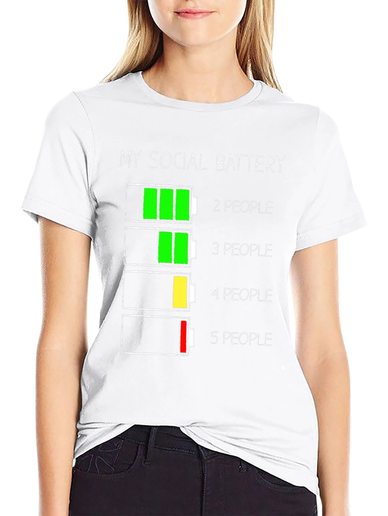 Social Battery T-Shirt - Introvert Humor