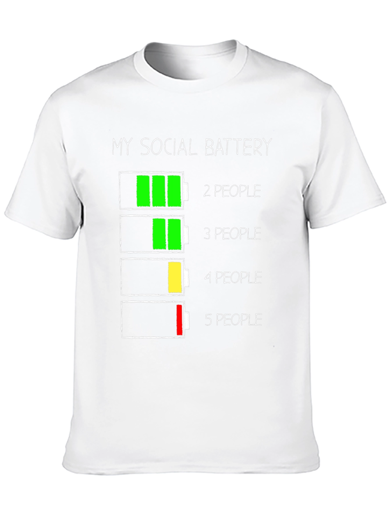 Social Battery T-Shirt - Introvert Humor