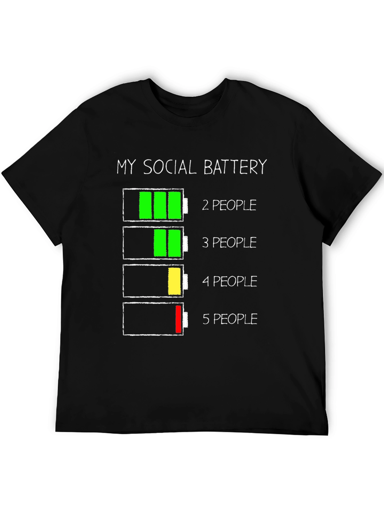 Social Battery T-Shirt - Introvert Humor