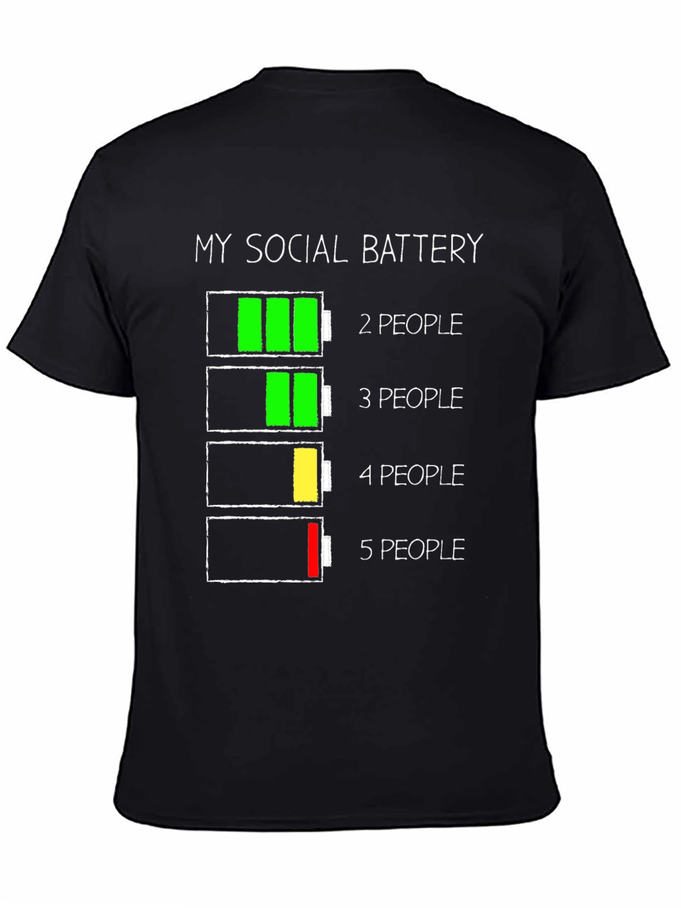 Social Battery T-Shirt - Introvert Humor