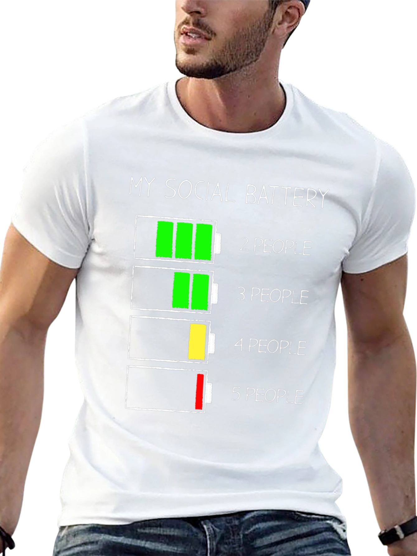 Social Battery T-Shirt - Introvert Humor