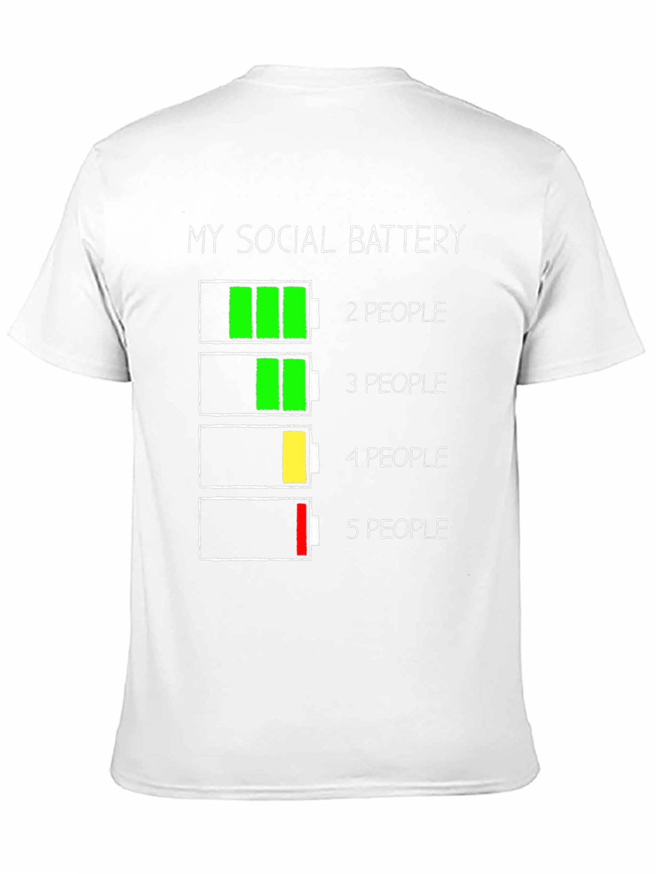 Social Battery T-Shirt - Introvert Humor