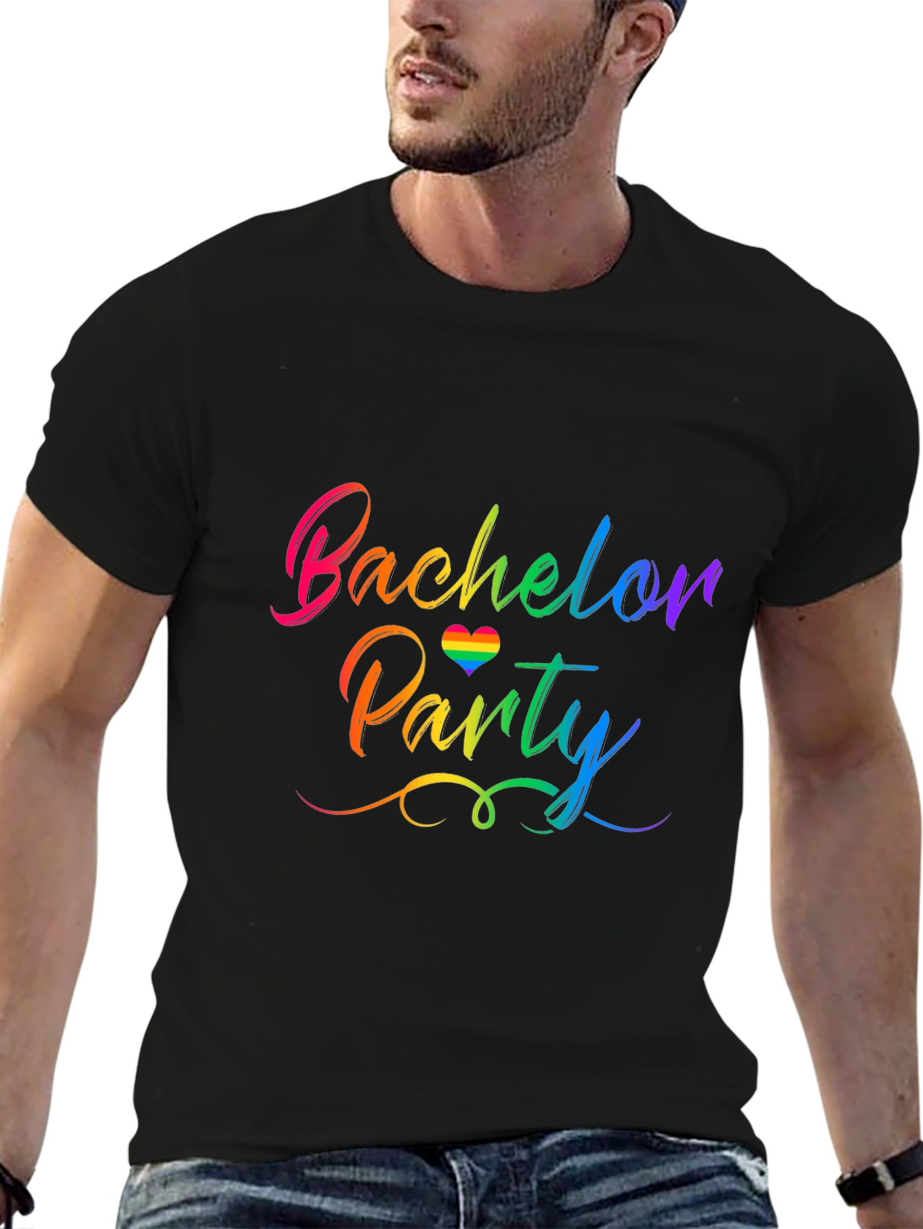 Rainbow Bachelor Party T-Shirt