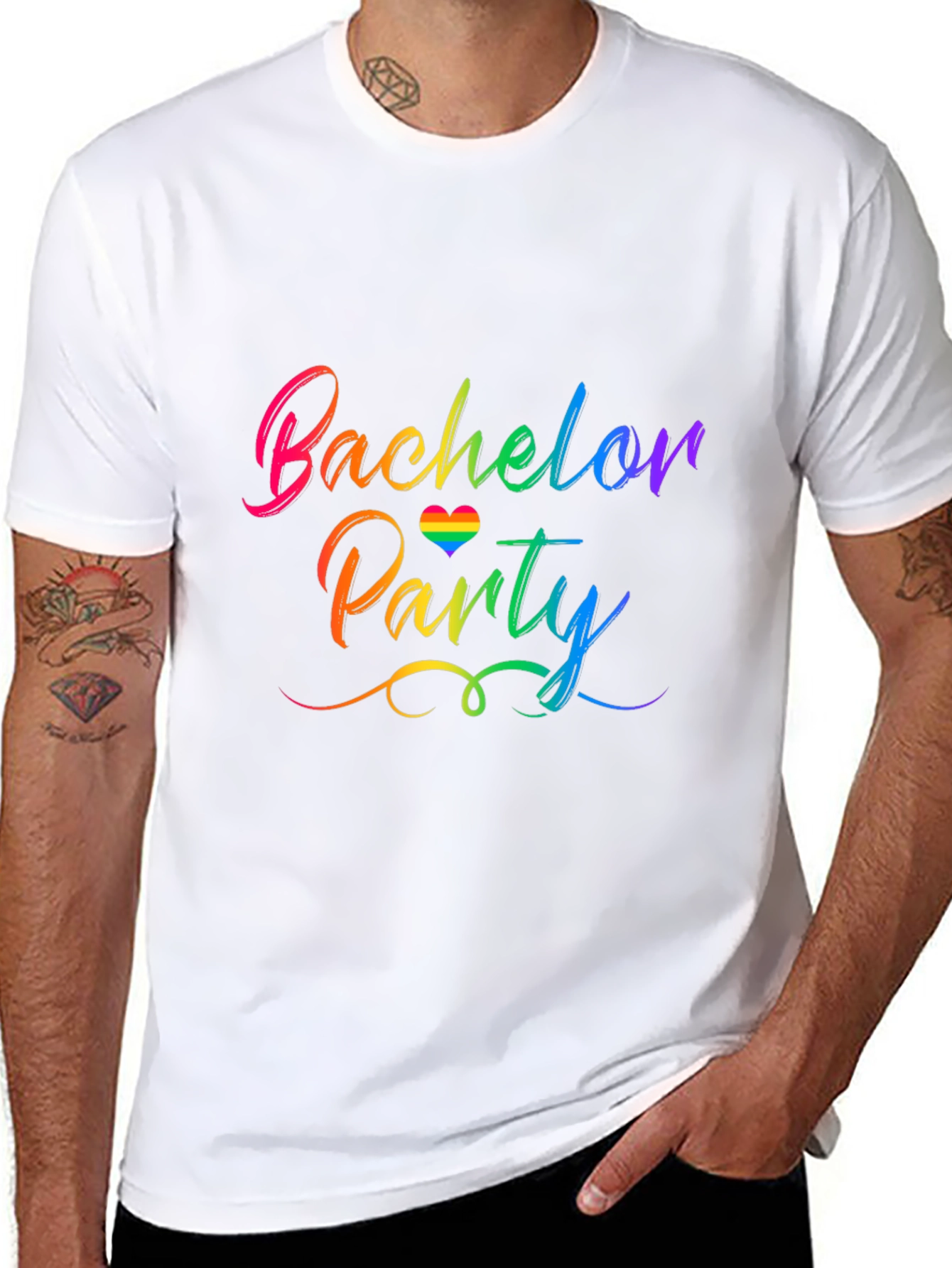 Rainbow Bachelor Party T-Shirt
