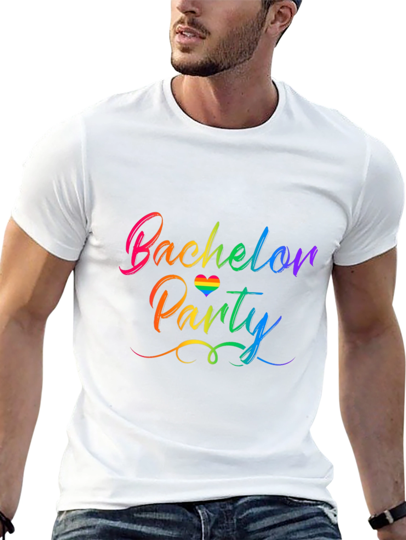 Rainbow Bachelor Party T-Shirt