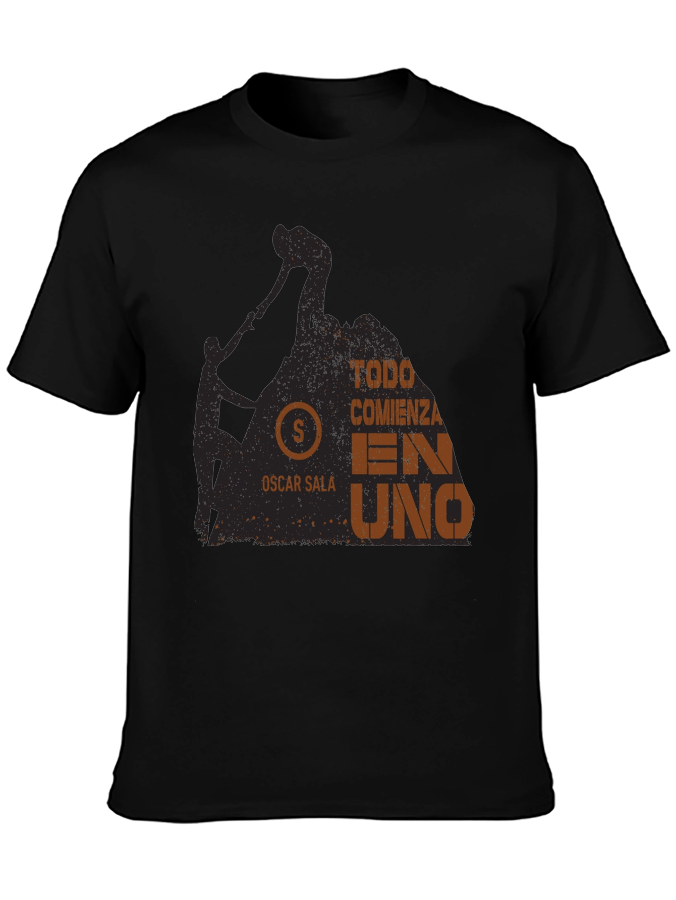 Todo Comienza En Uno T-Shirt - Rock Climbing Design