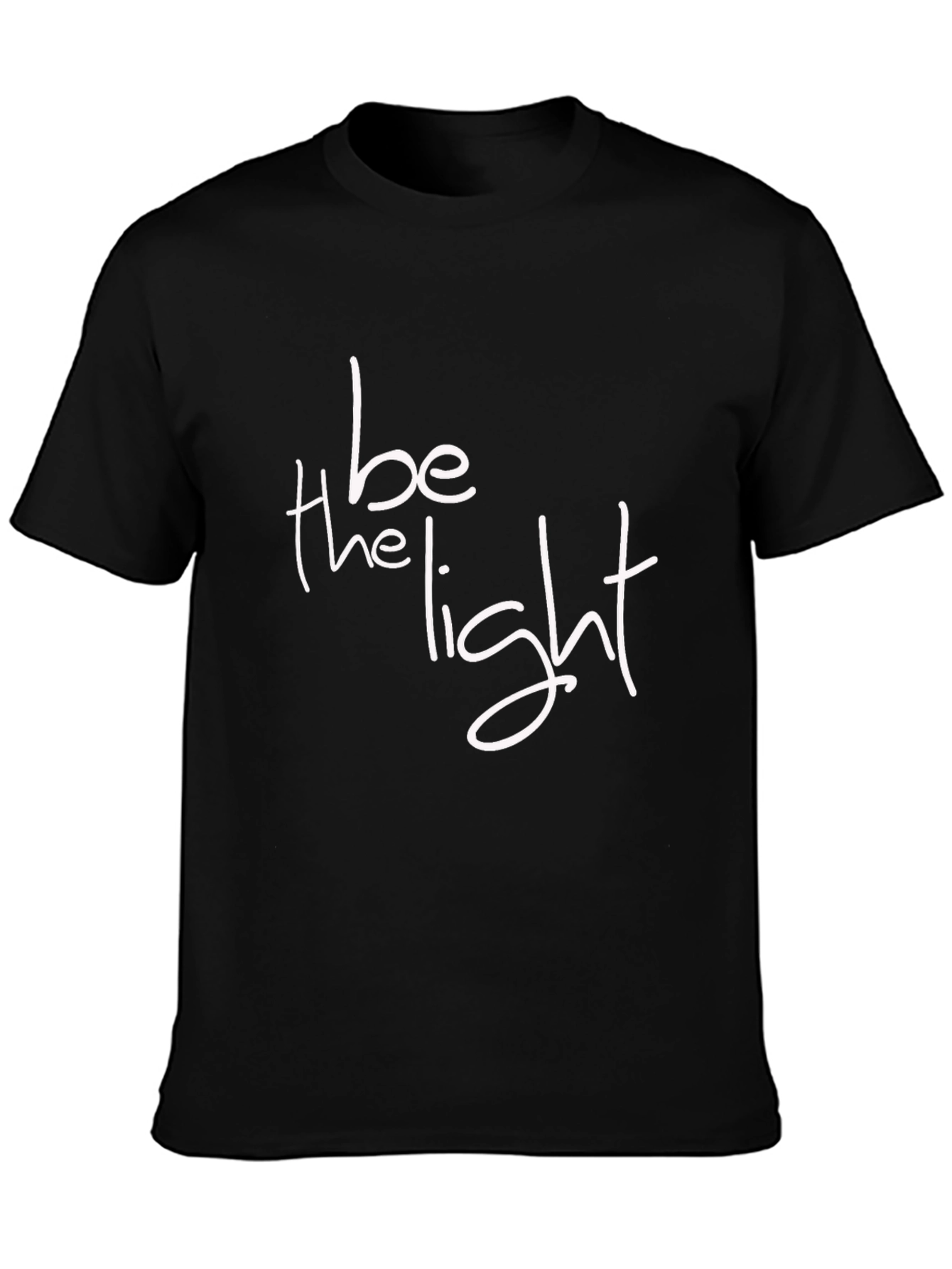 Be The Light Graphic T-Shirt - Stylish Black Tee