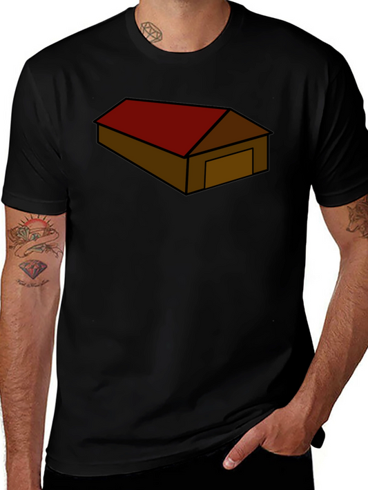 Barn Graphic T-Shirt - Black Casual Tee