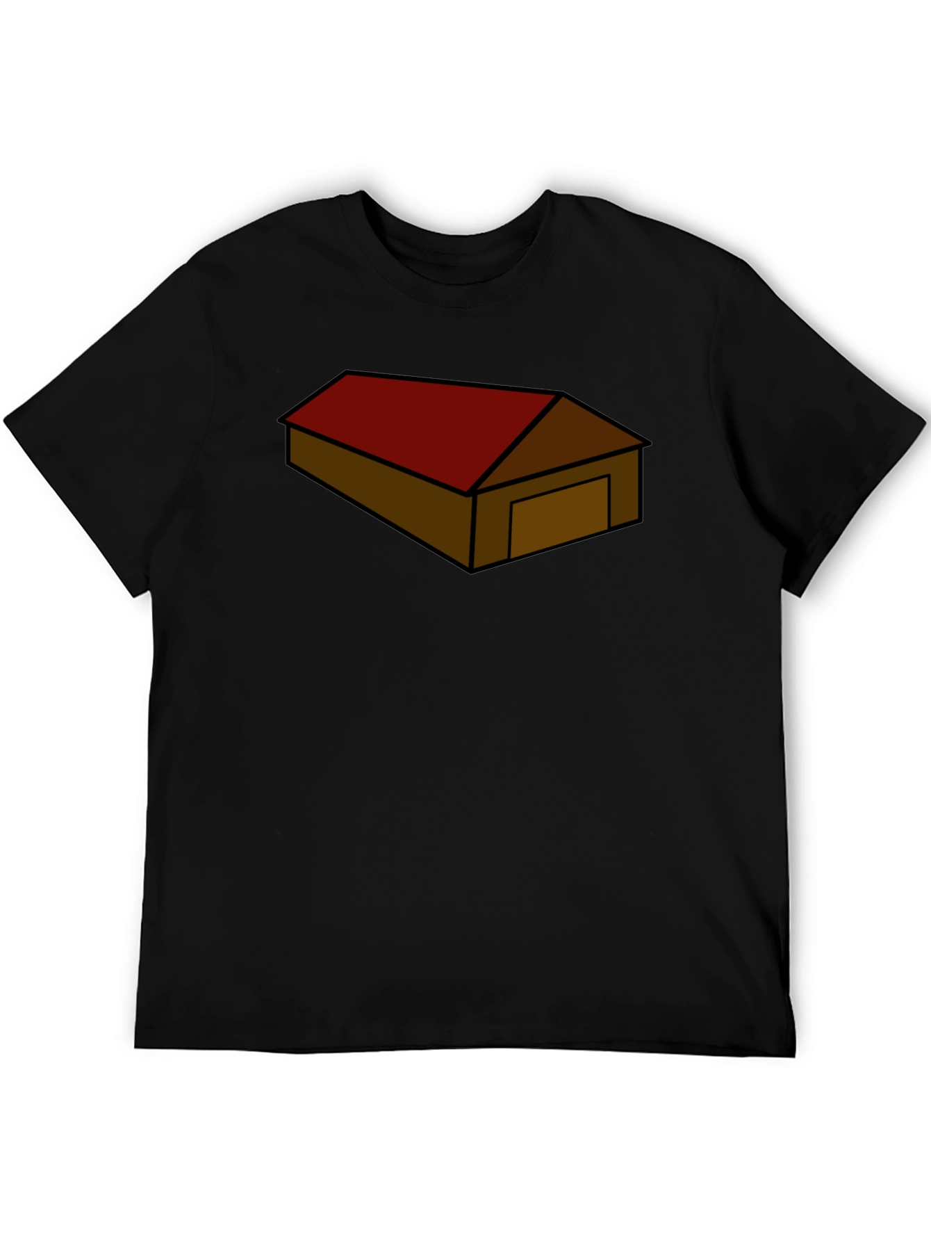 Barn Graphic T-Shirt - Black Casual Tee