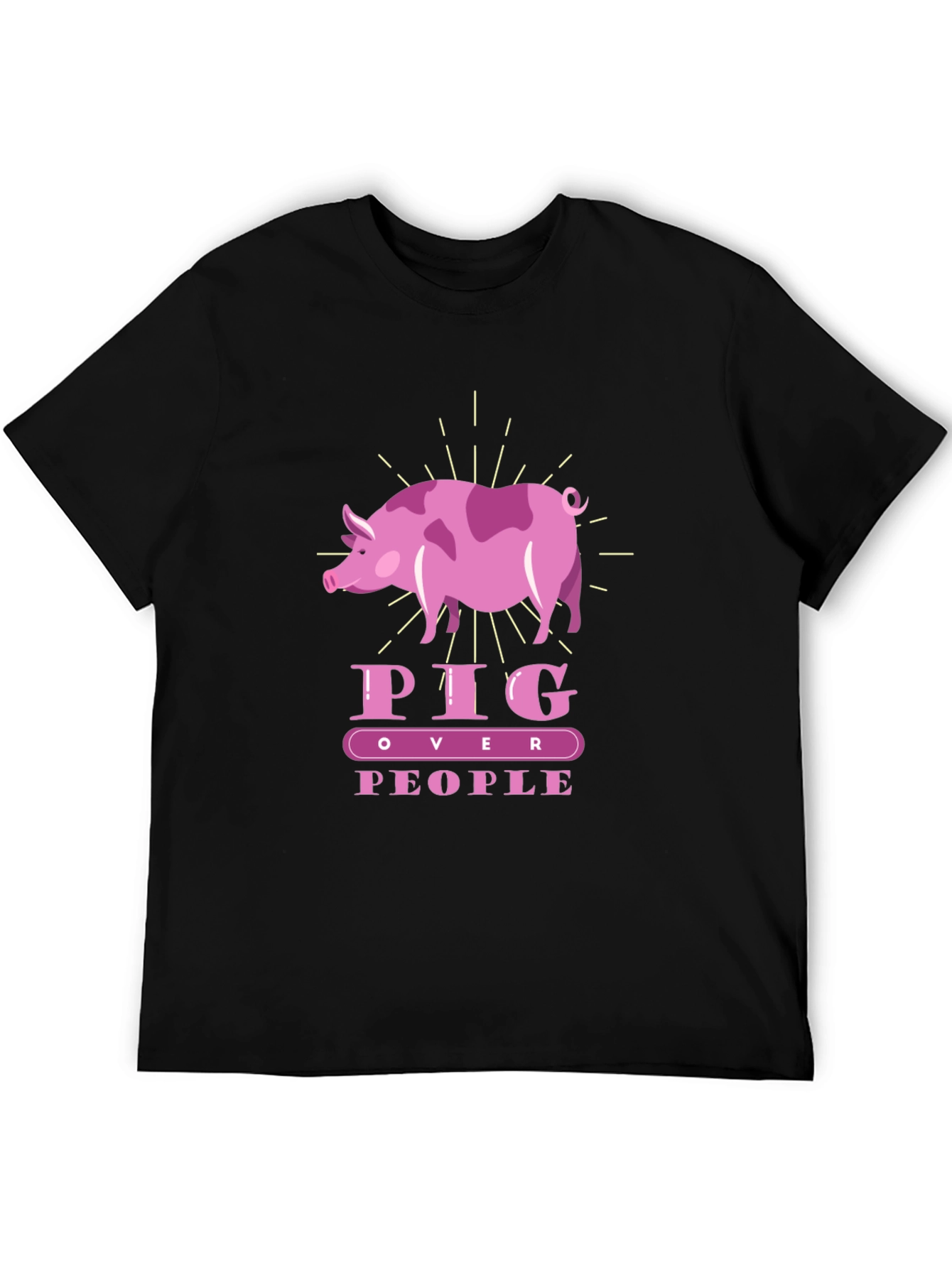 Pig Over People T-Shirt | Animal Lover Tee