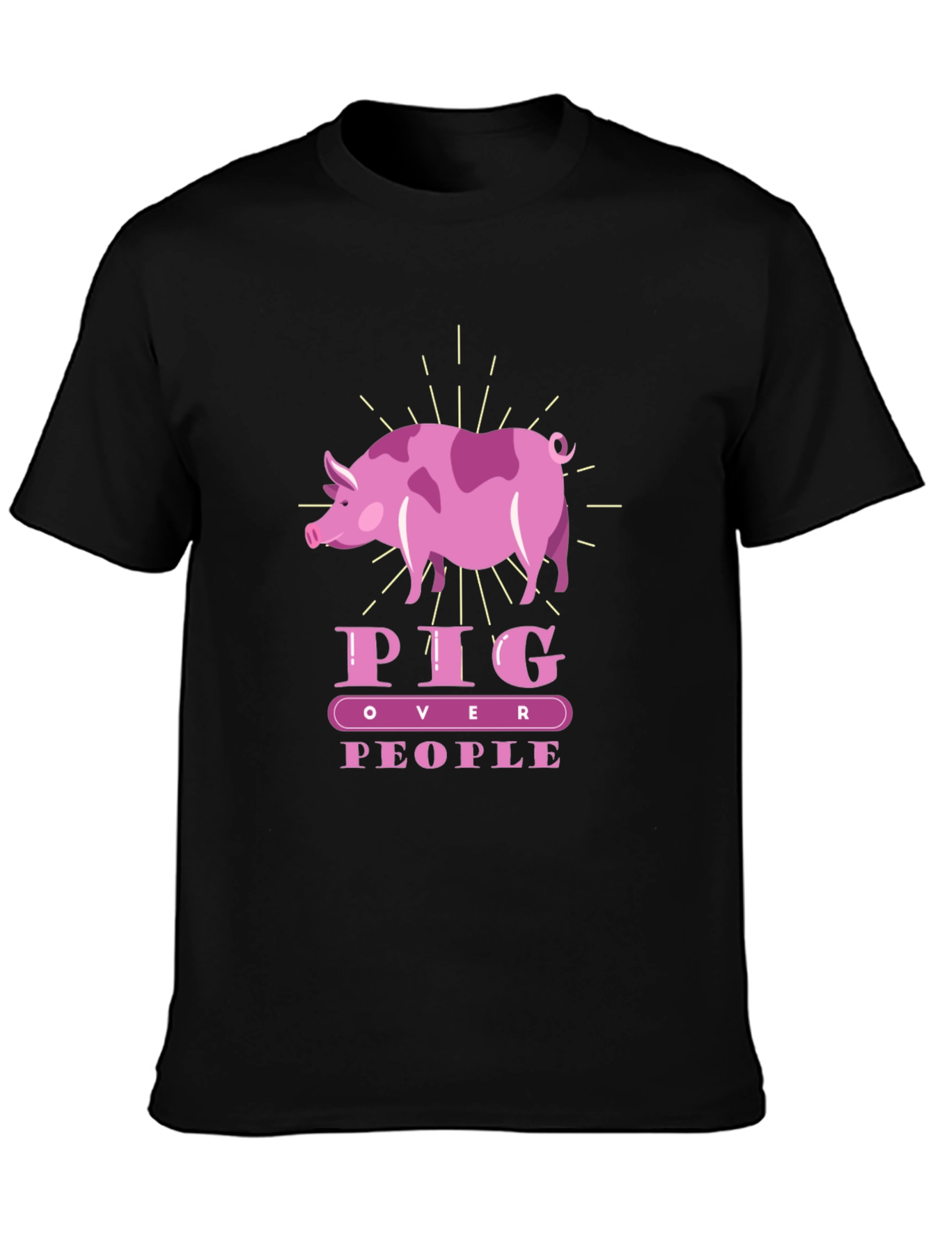 Pig Over People T-Shirt | Animal Lover Tee