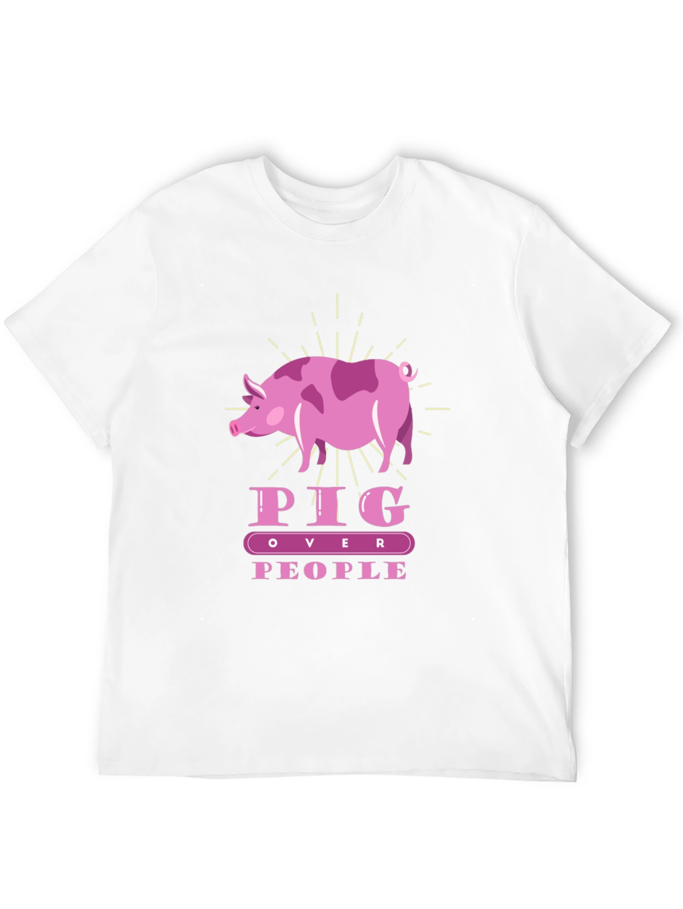 Pig Over People T-Shirt | Animal Lover Tee