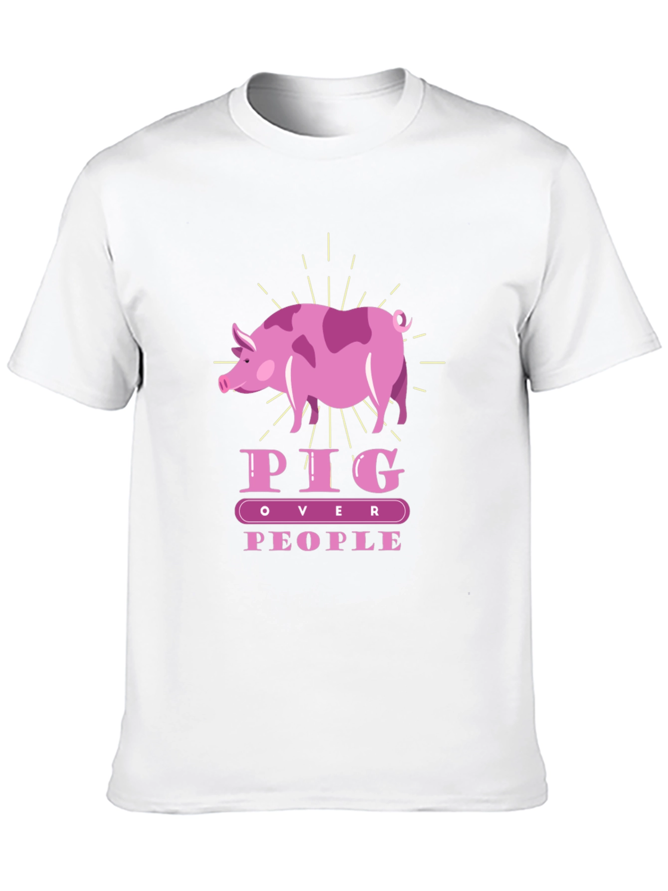 Pig Over People T-Shirt | Animal Lover Tee