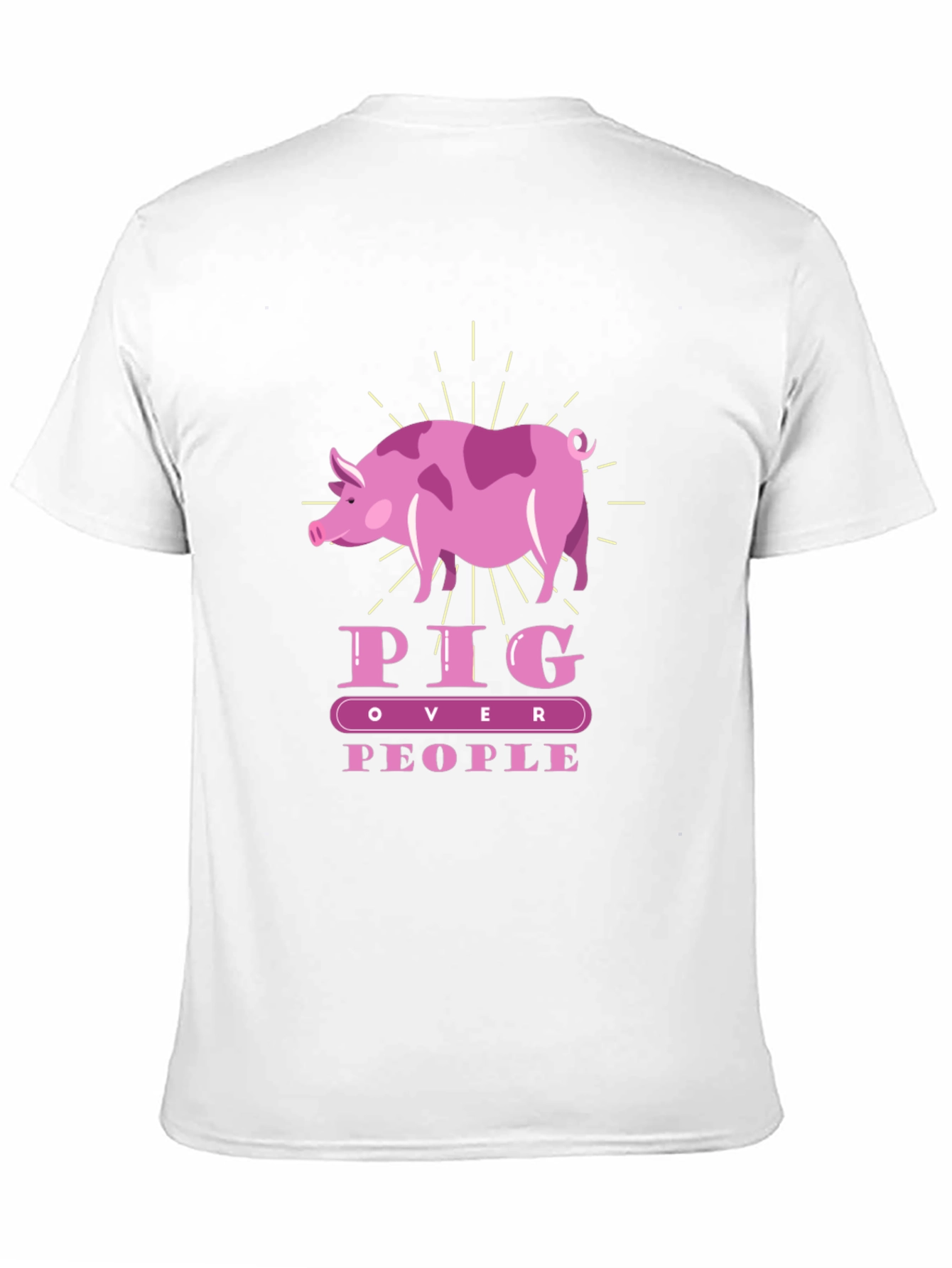 Pig Over People T-Shirt | Animal Lover Tee