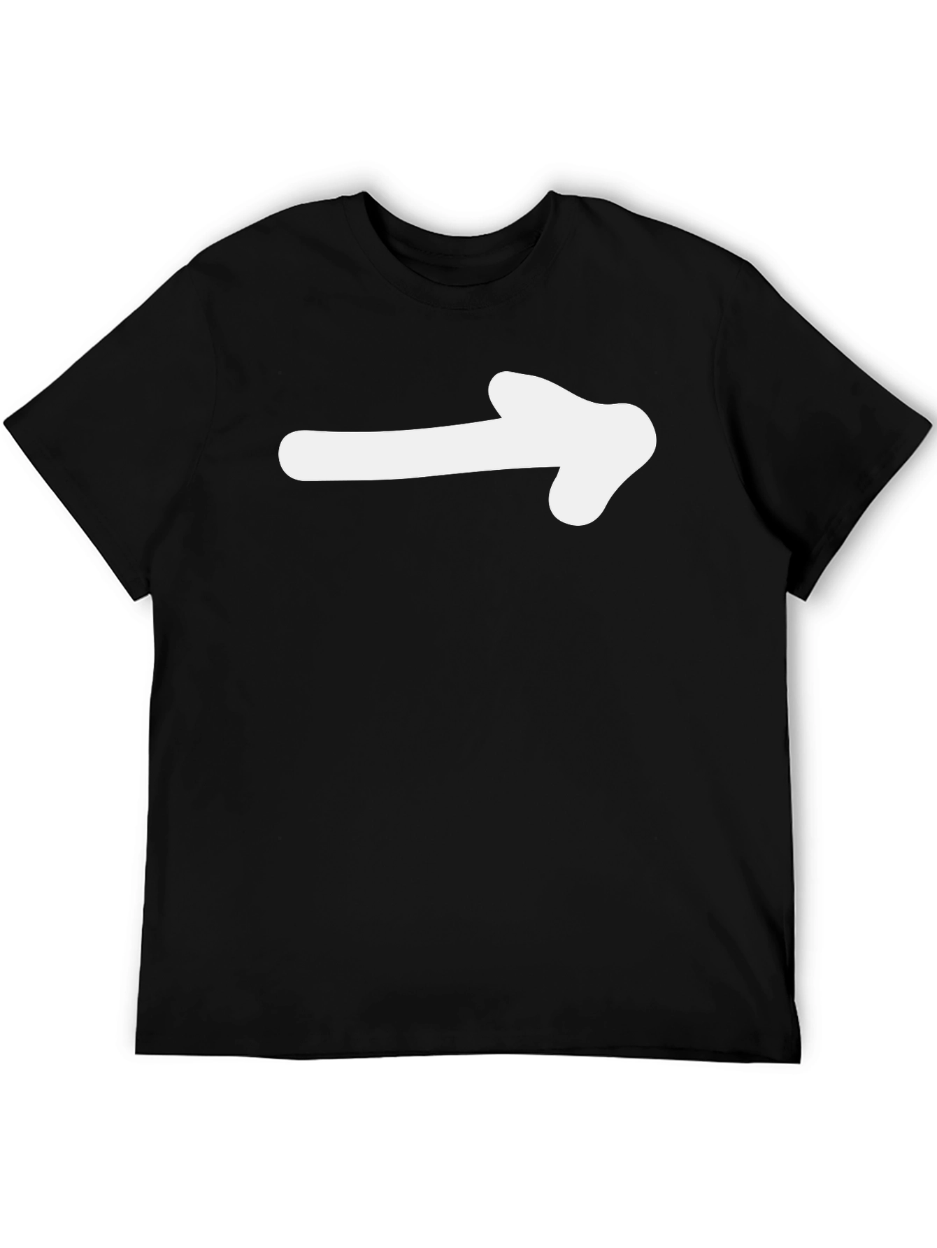 Right Arrow Graphic T-Shirt - Black