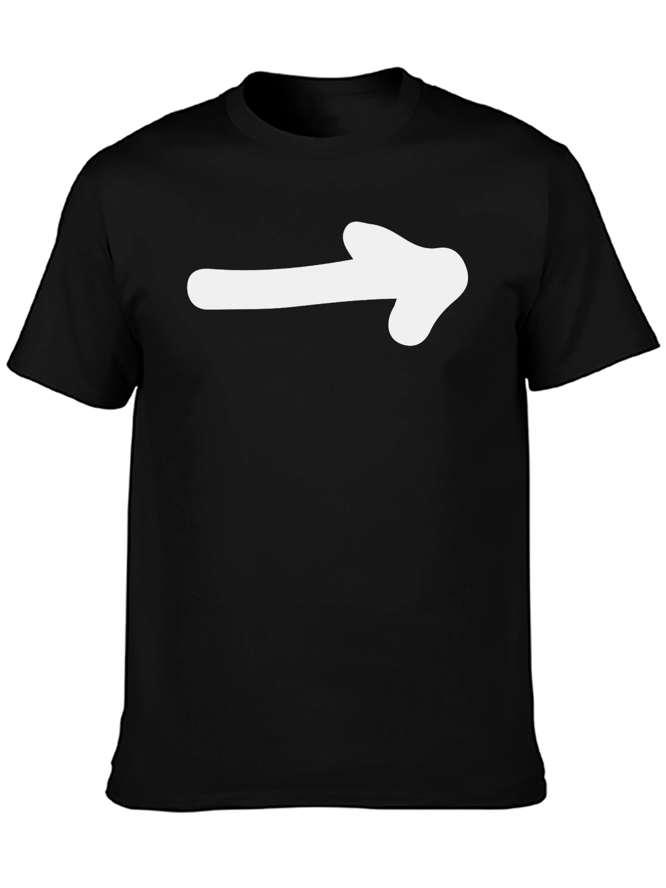 Right Arrow Graphic T-Shirt - Black