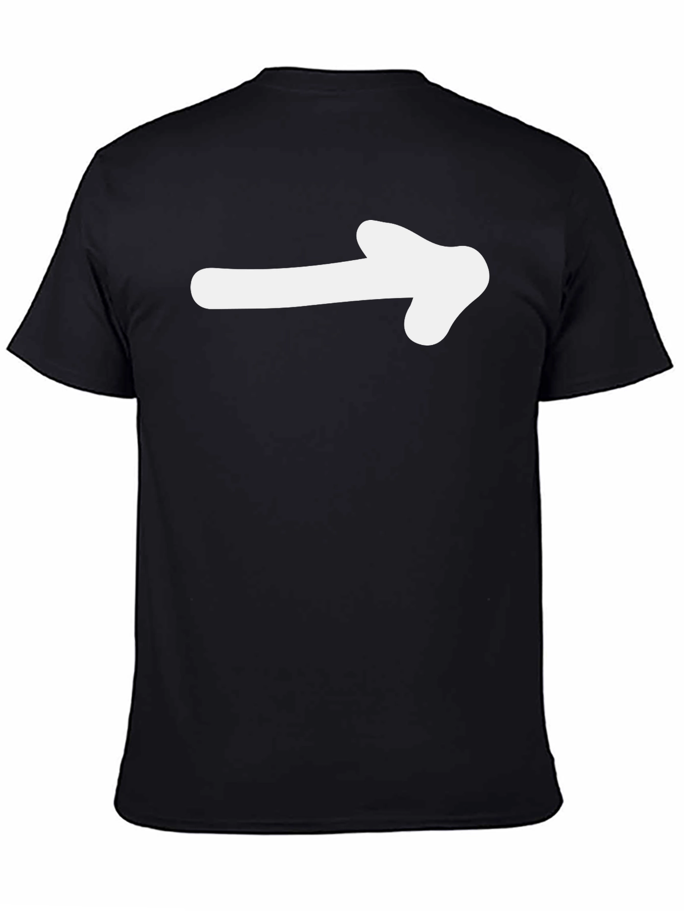 Right Arrow Graphic T-Shirt - Black