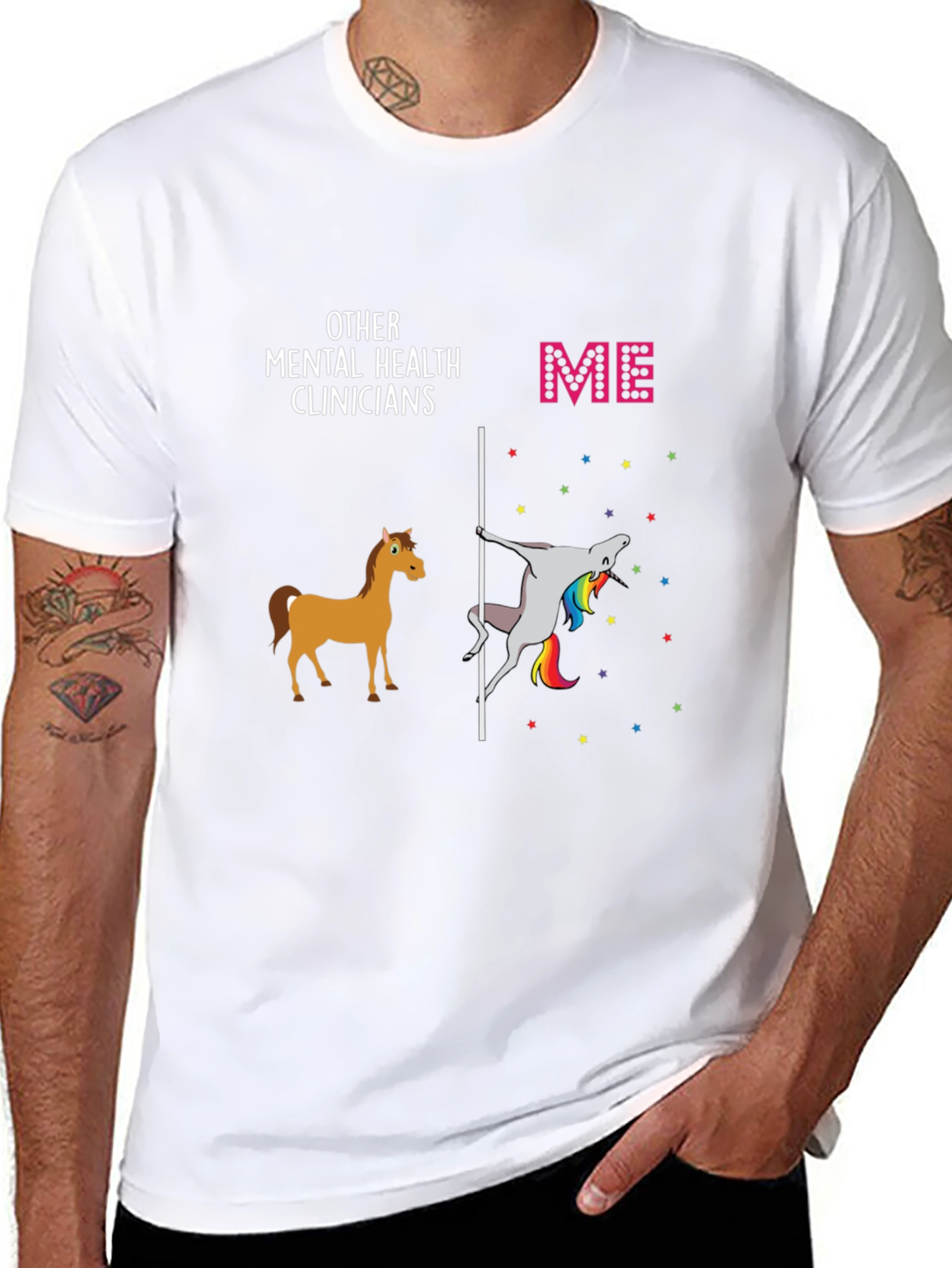 Mental Health Clinician T-Shirt Novelty Graphic Tee