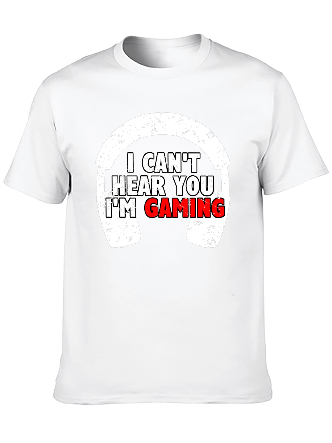 I Cant Hear You Im Gaming Black T-Shirt