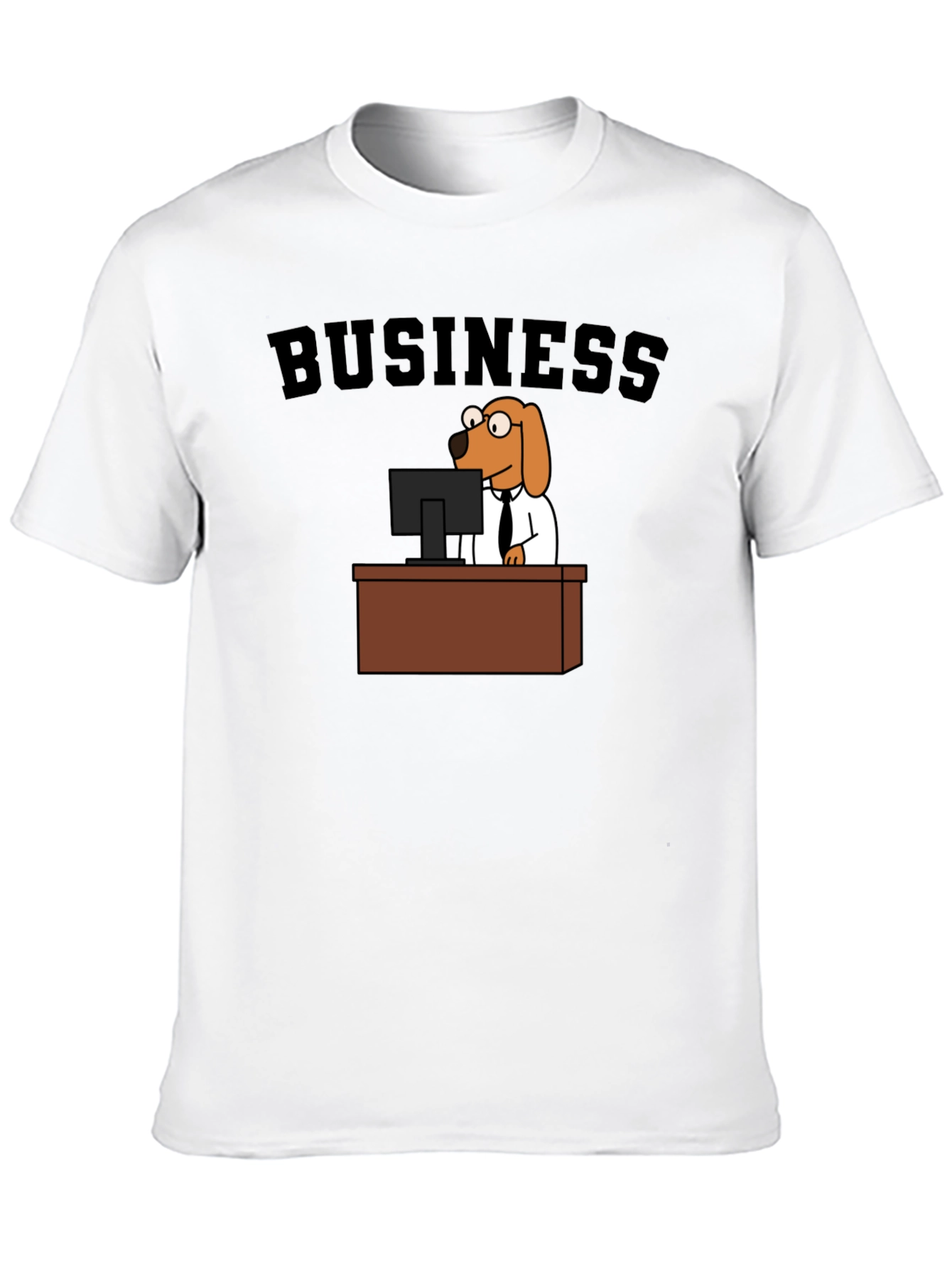 Business Dog Black T-Shirt