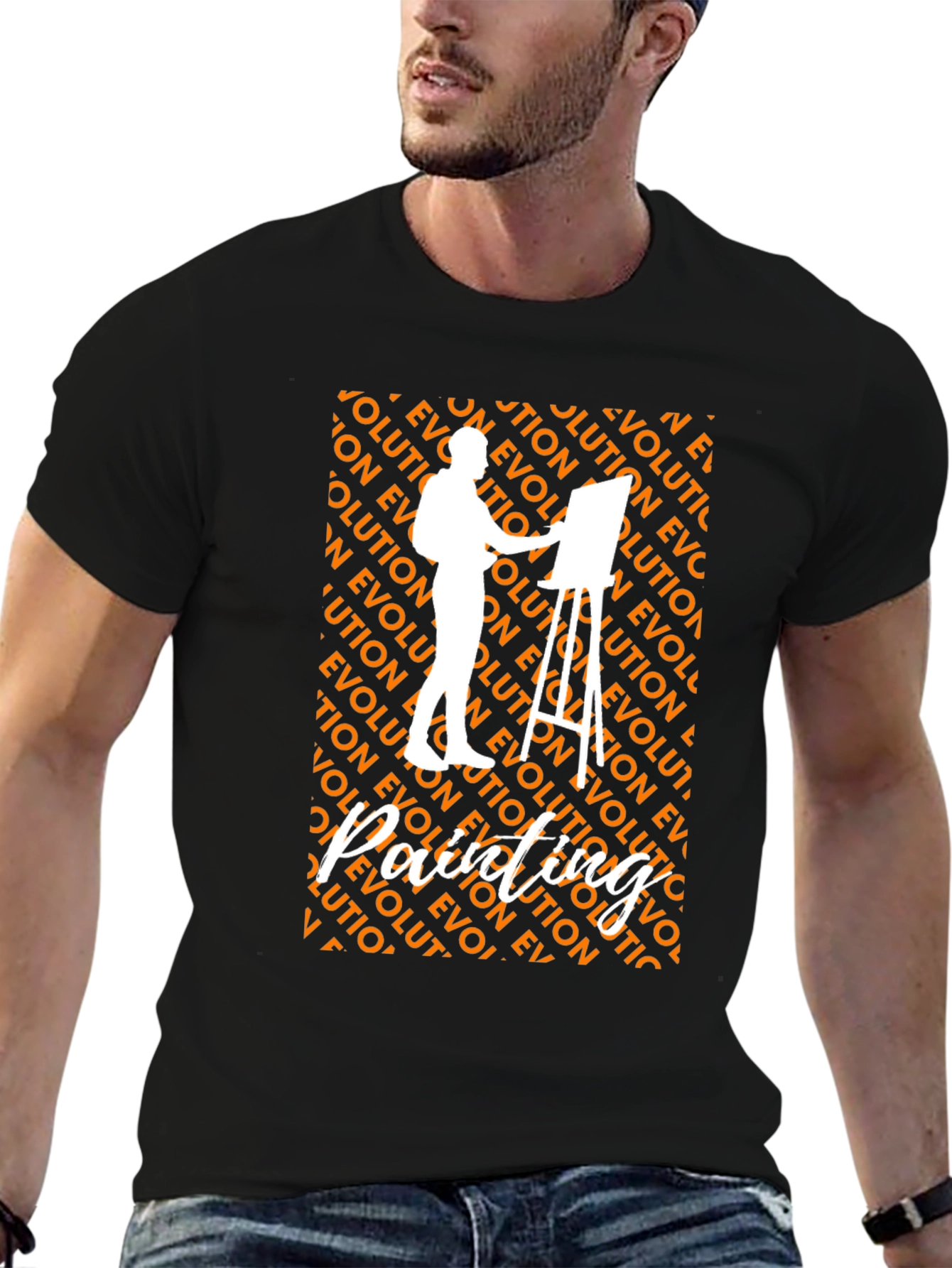 Evolution of Painting Artist Graphic Tee