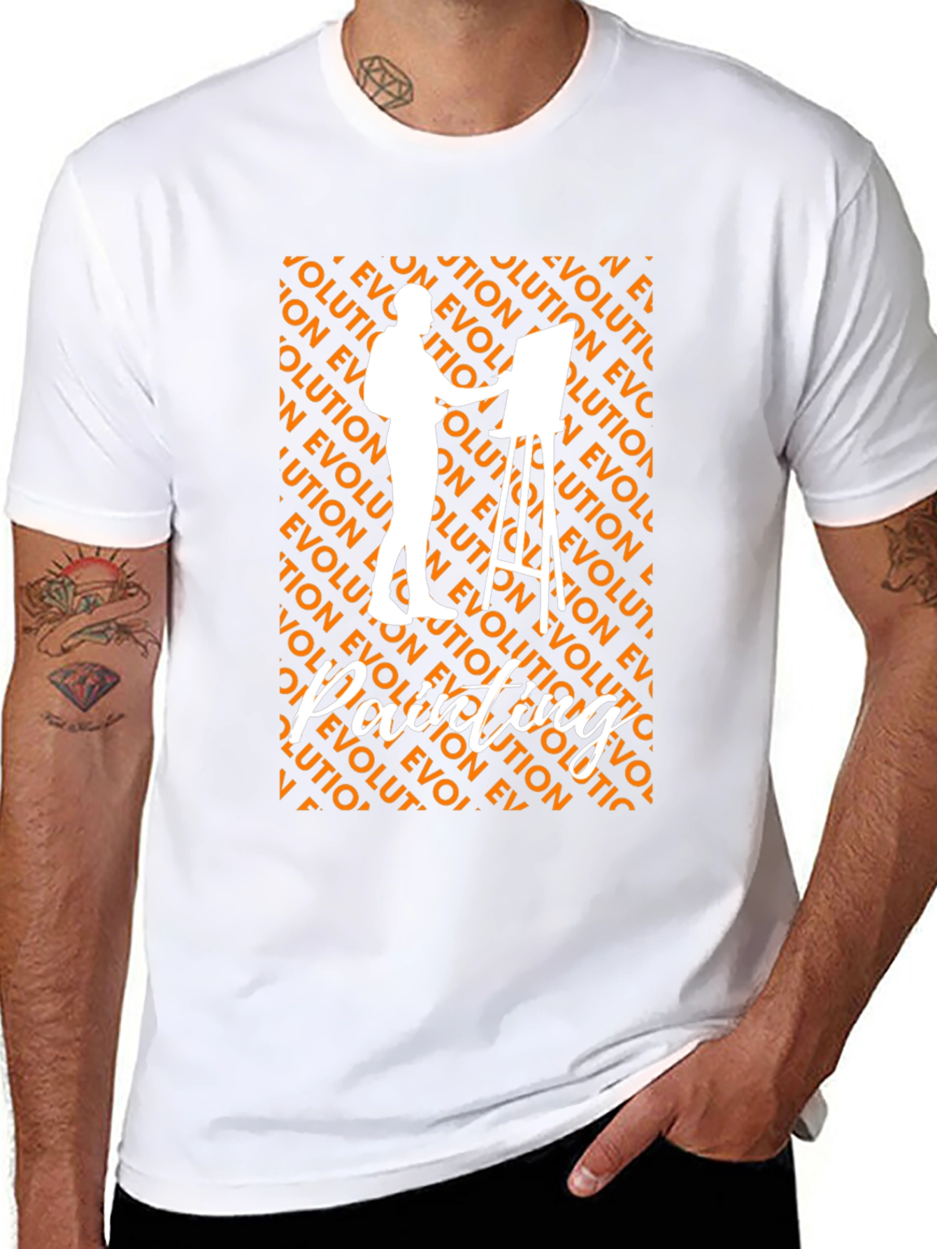 Evolution of Painting Artist Graphic Tee