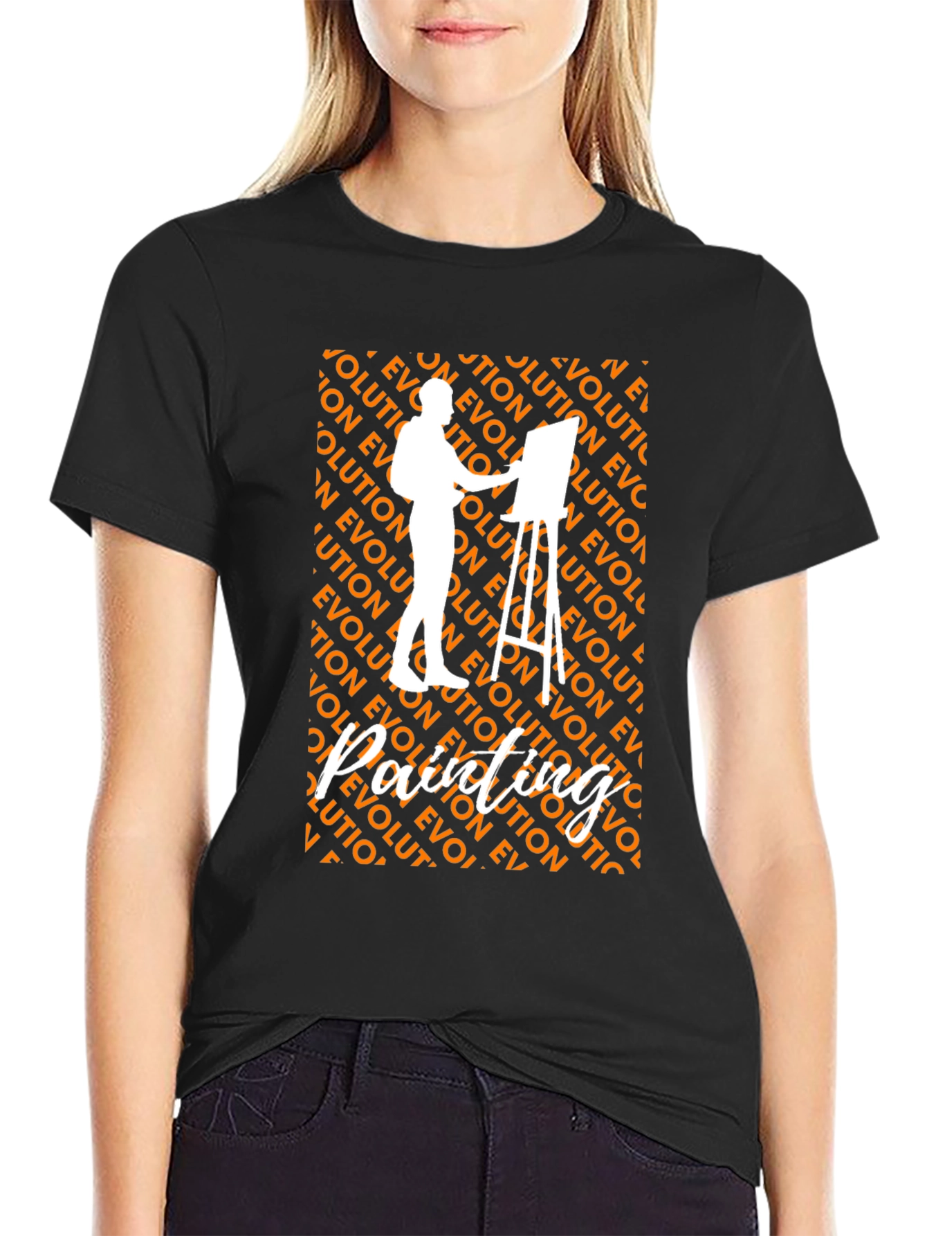 Evolution of Painting Artist Graphic Tee