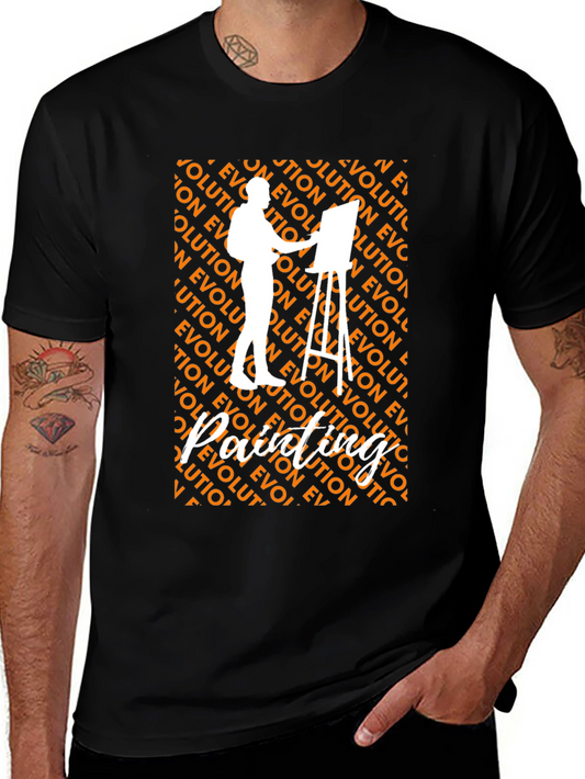 Evolution of Painting Artist Graphic Tee