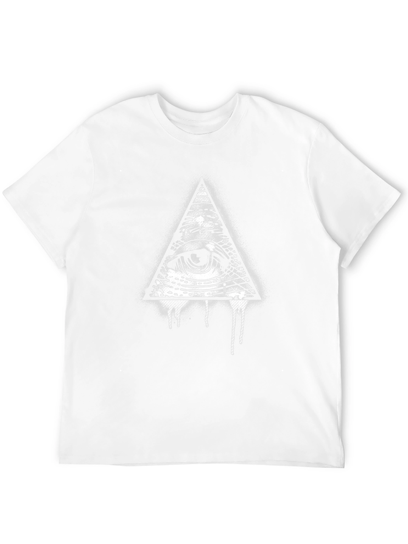 All-Seeing Eye Graphic Tee - Black Cotton T-Shirt