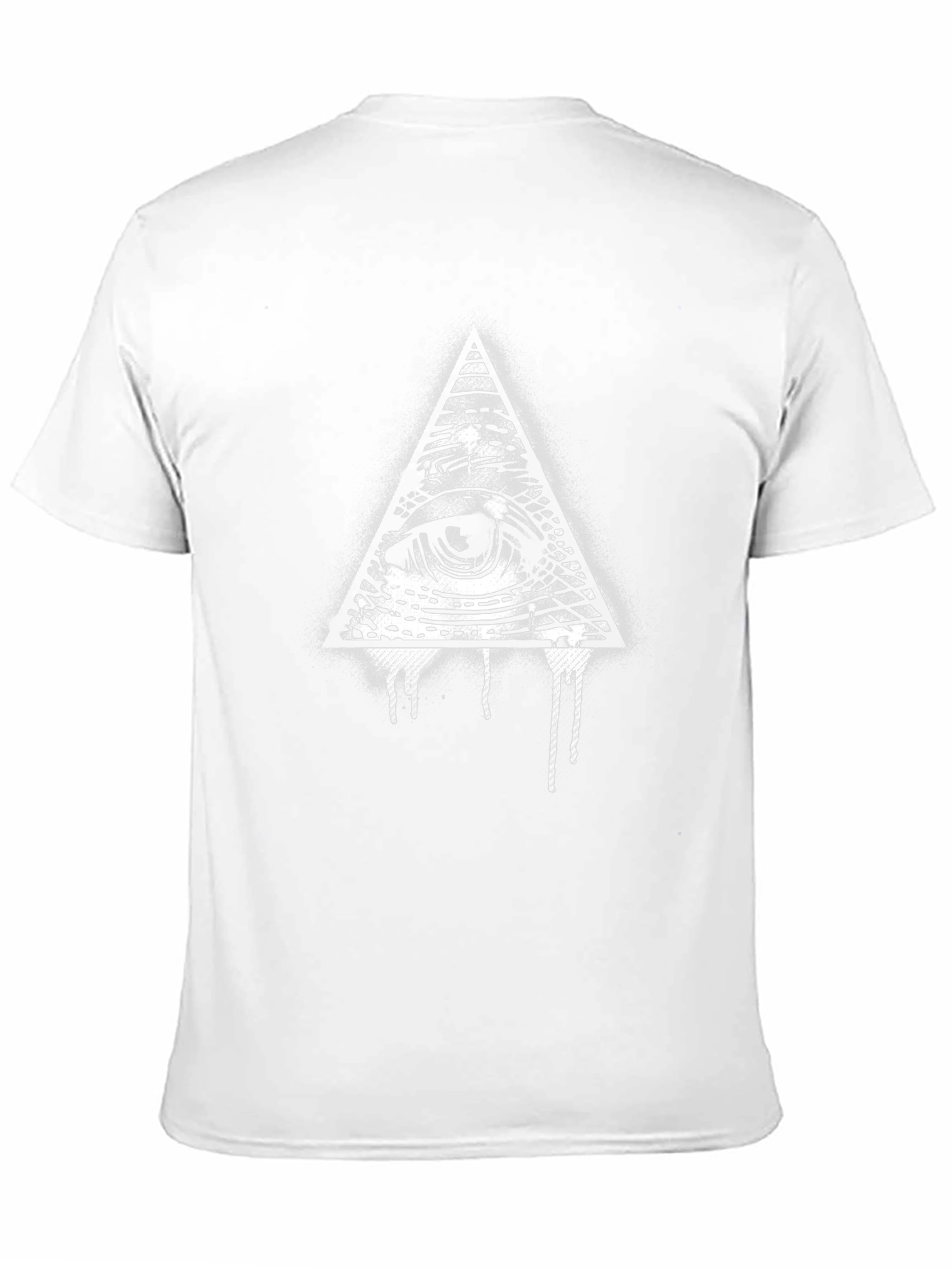 All-Seeing Eye Graphic Tee - Black Cotton T-Shirt