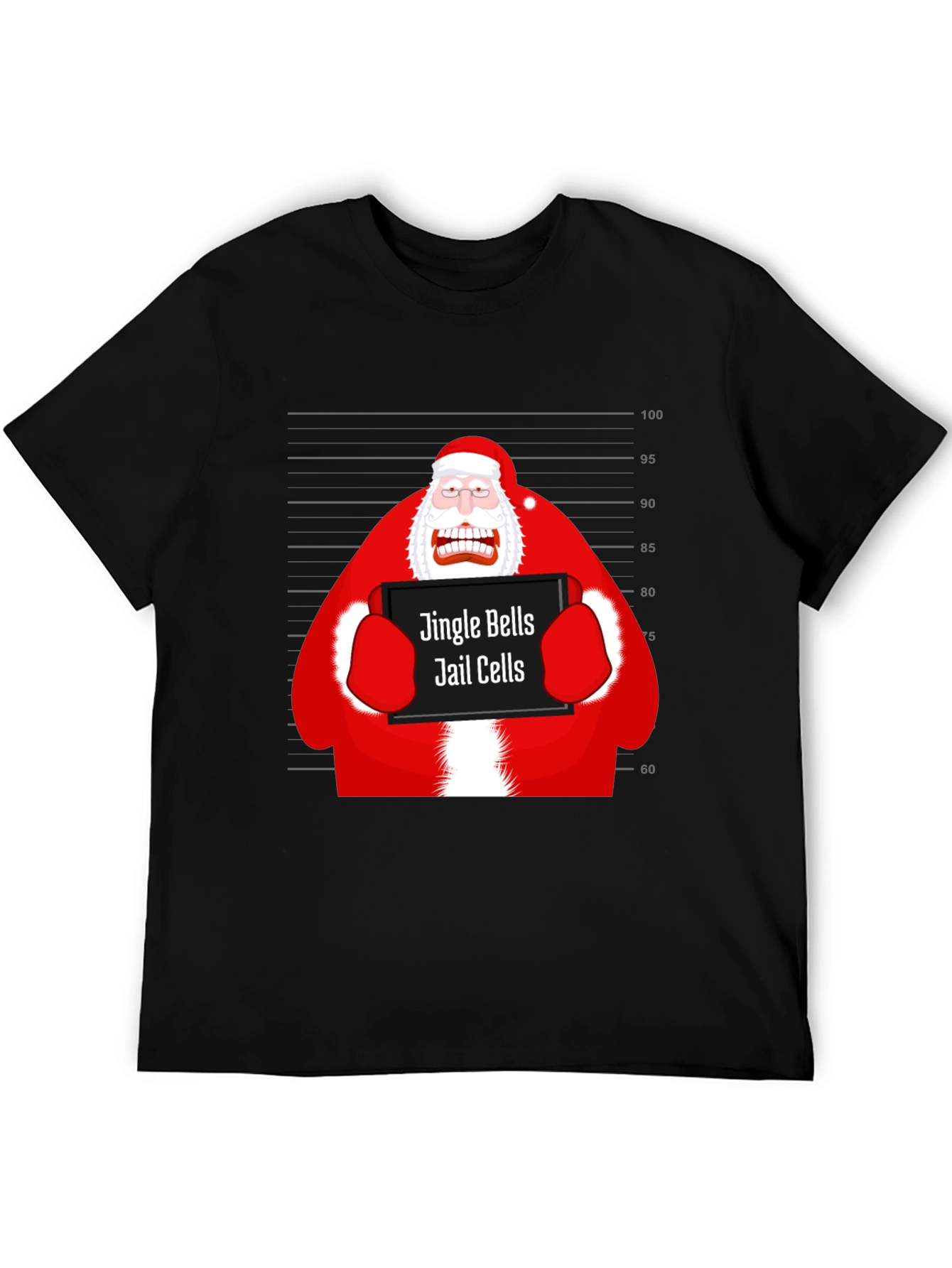Jingle Bells Jail Cells Graphic T-Shirt